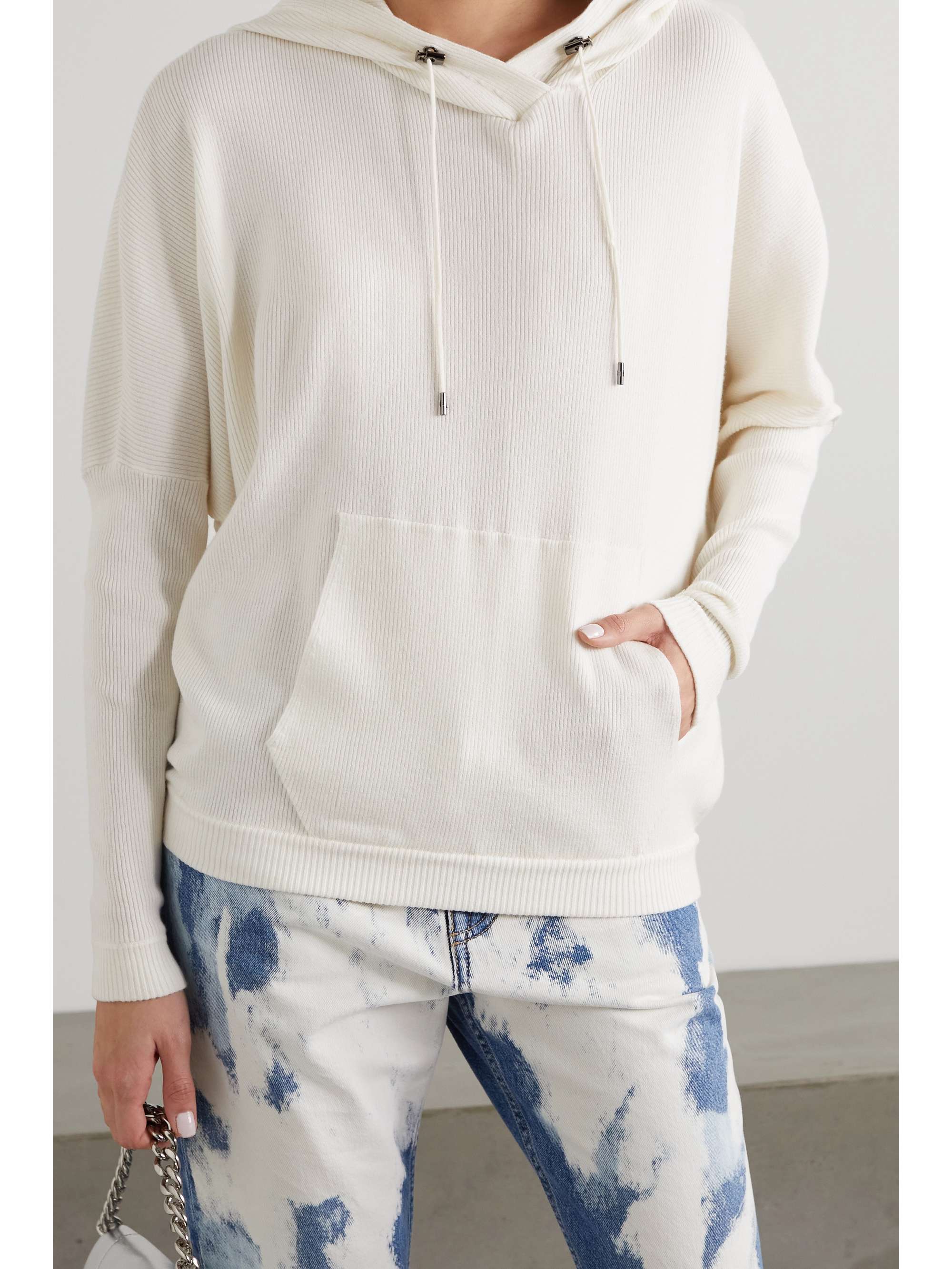 Ribbed cashmere-blend hoodie | TOM FORD 