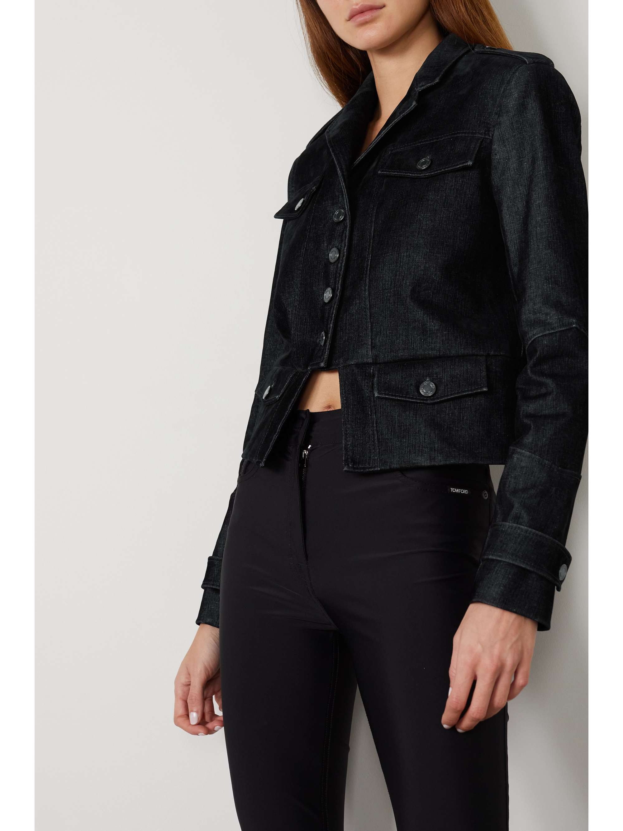 crop wool jacket