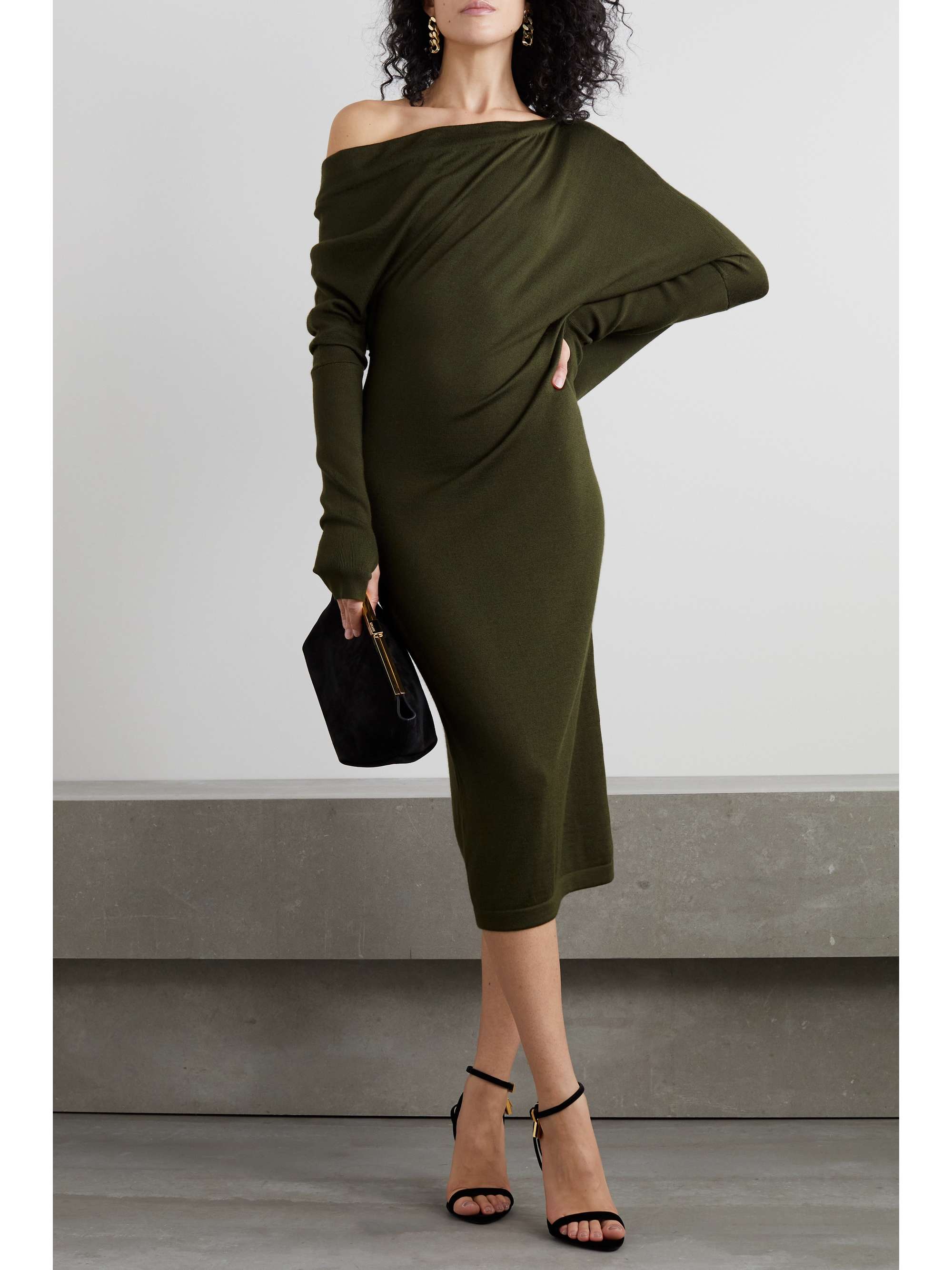 midi cashmere dress