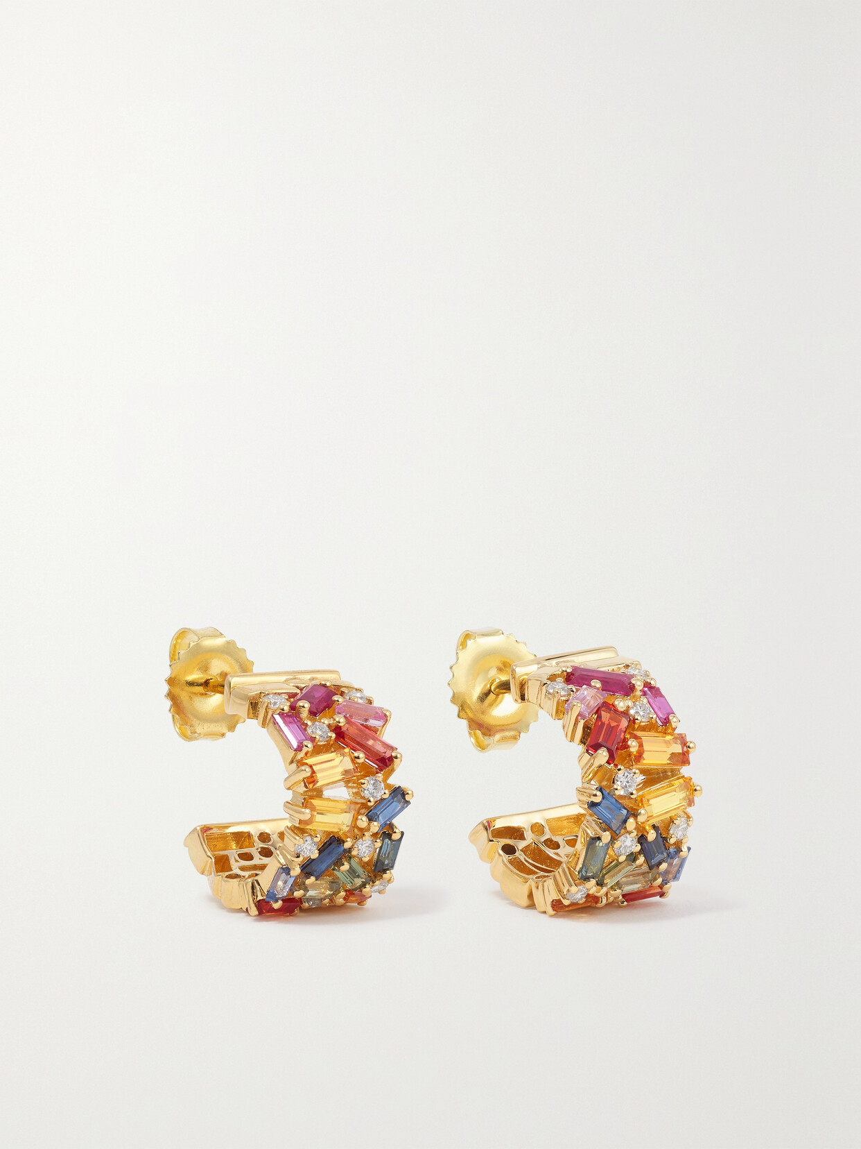 Suzanne Kalan 18-karat , Sapphire And Diamond Earrings