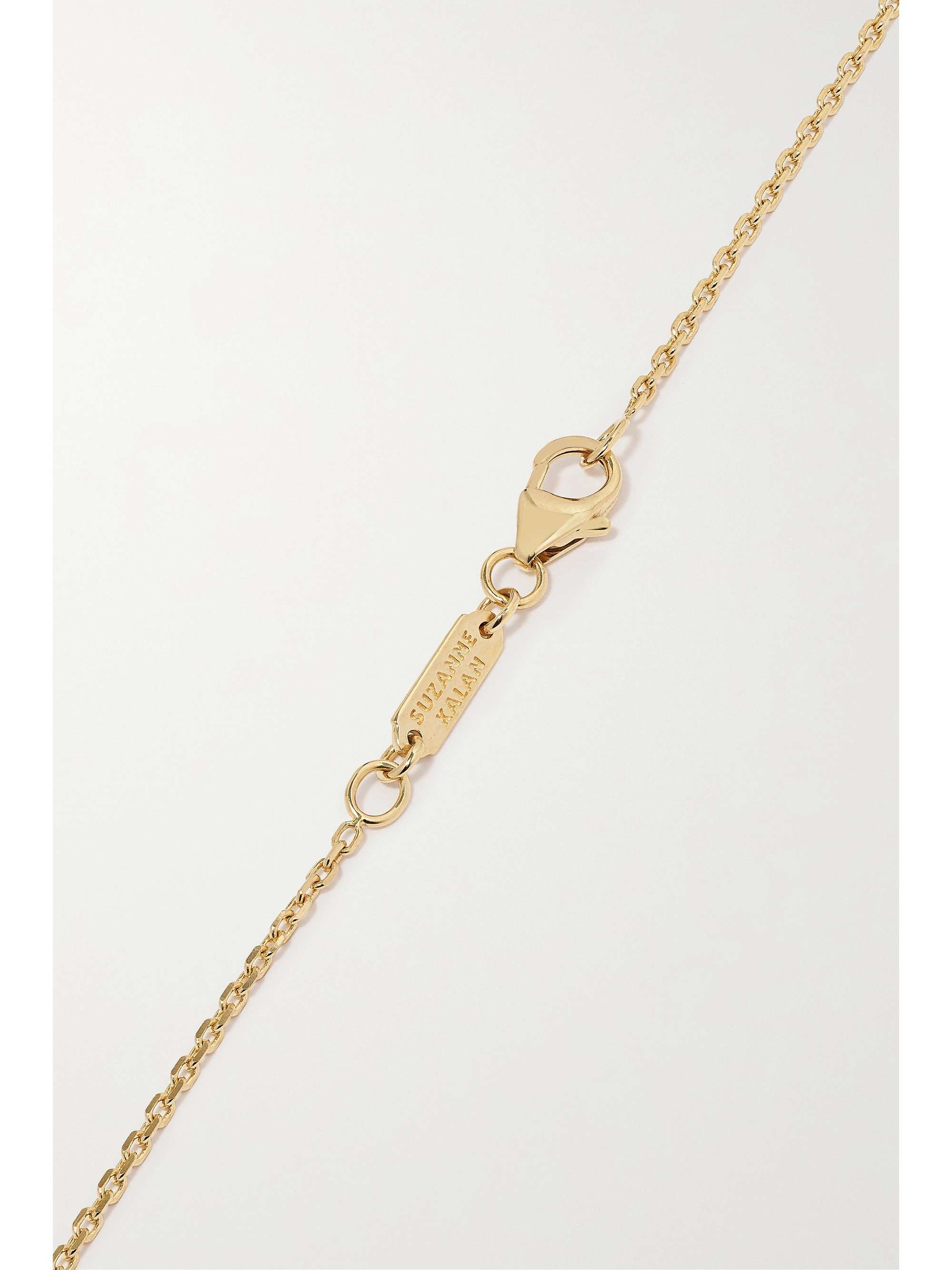 SUZANNE KALAN 18-karat gold diamond necklace