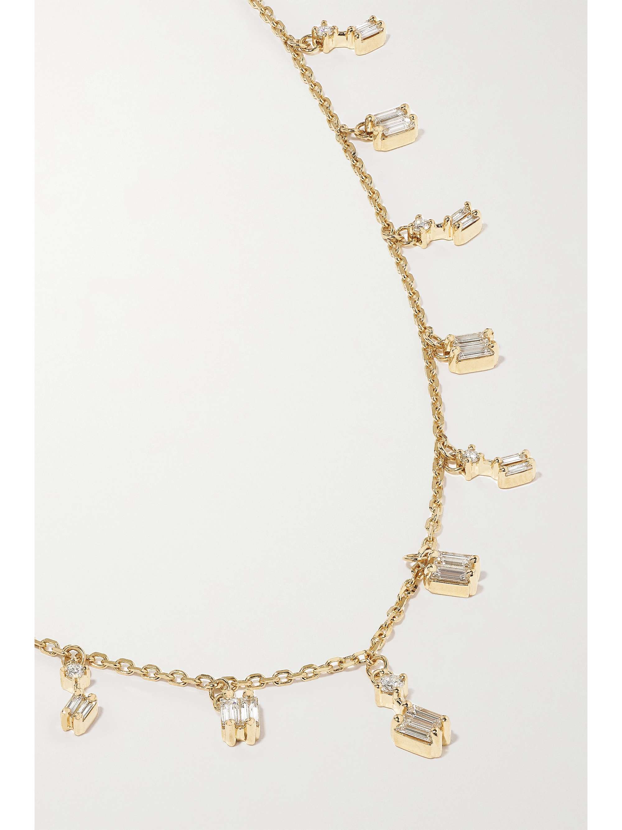 SUZANNE KALAN 18-karat gold diamond necklace