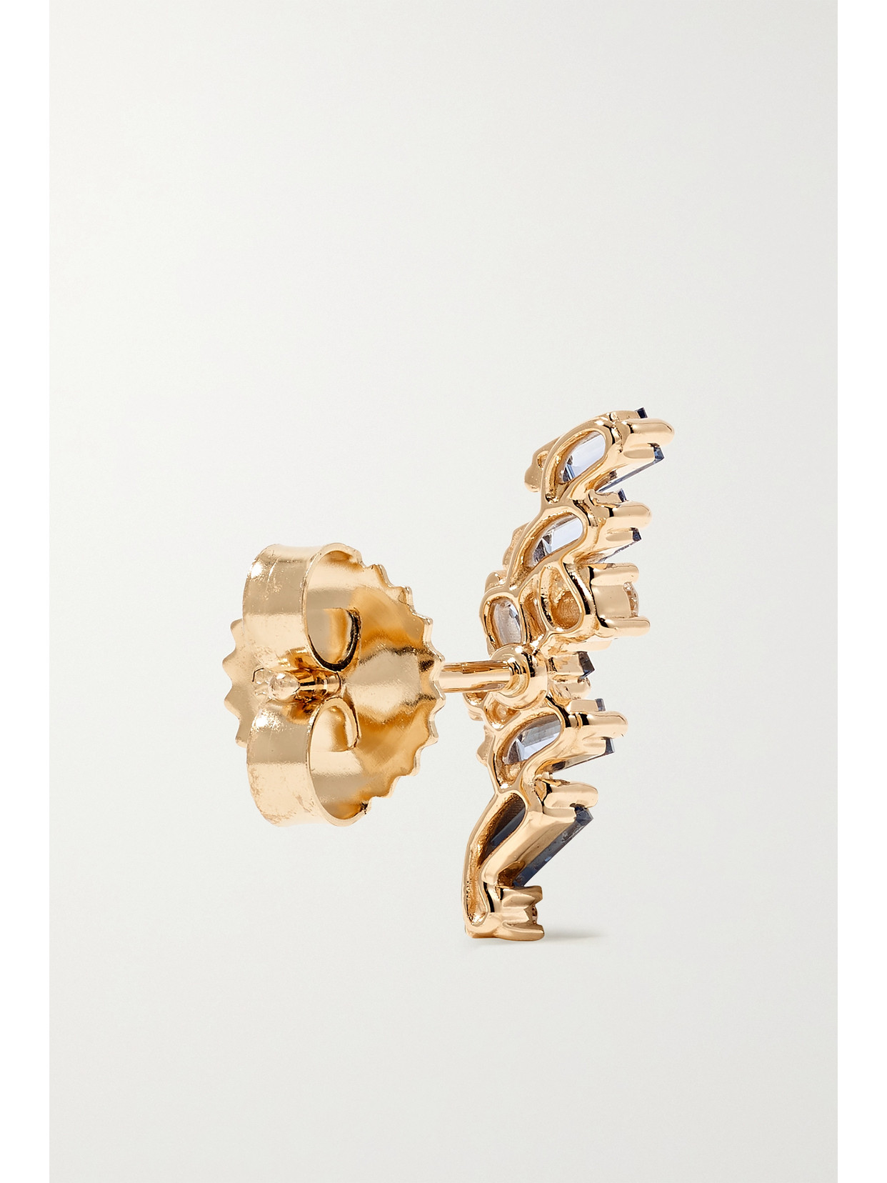 Shop Suzanne Kalan 18-karat Gold, Sapphire And Diamond Earrings