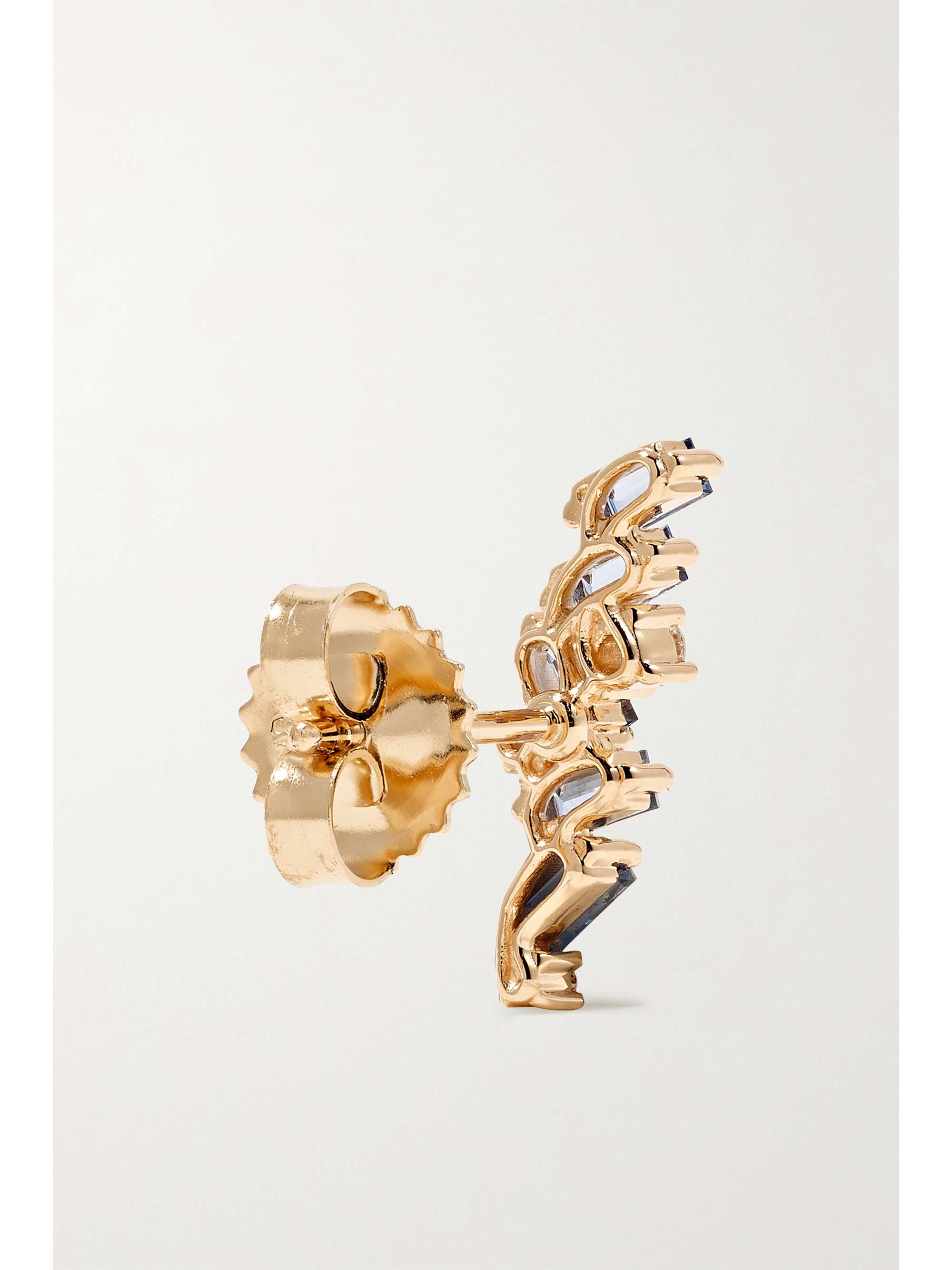 SUZANNE KALAN 18K 黄金、蓝宝石、钻石耳钉