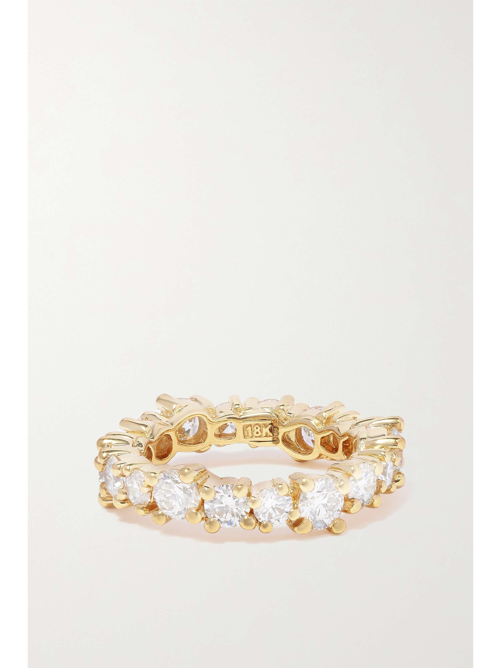 SUZANNE KALAN Eternity 18-karat gold diamond ring