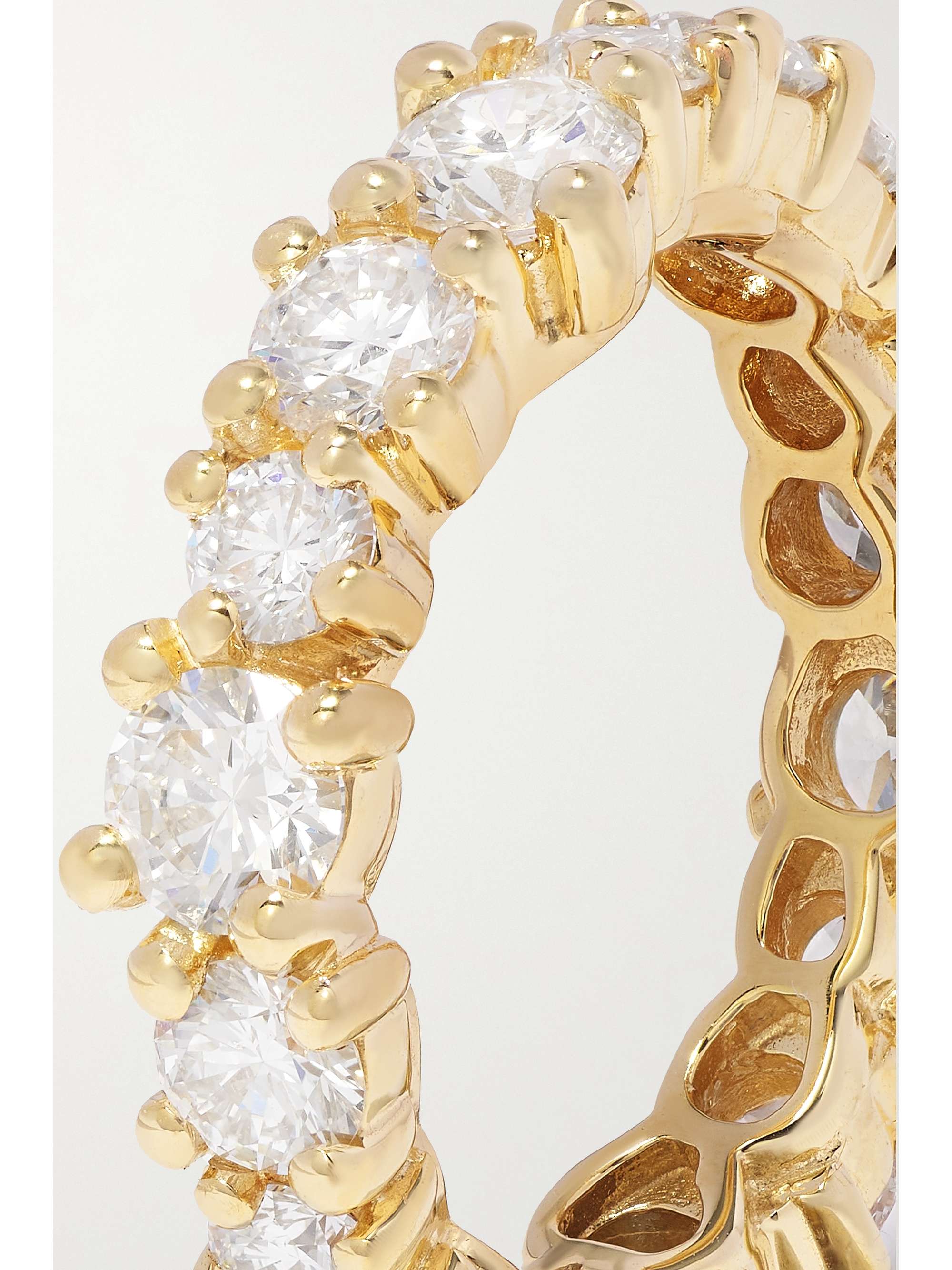 SUZANNE KALAN Eternity 18-karat gold diamond ring