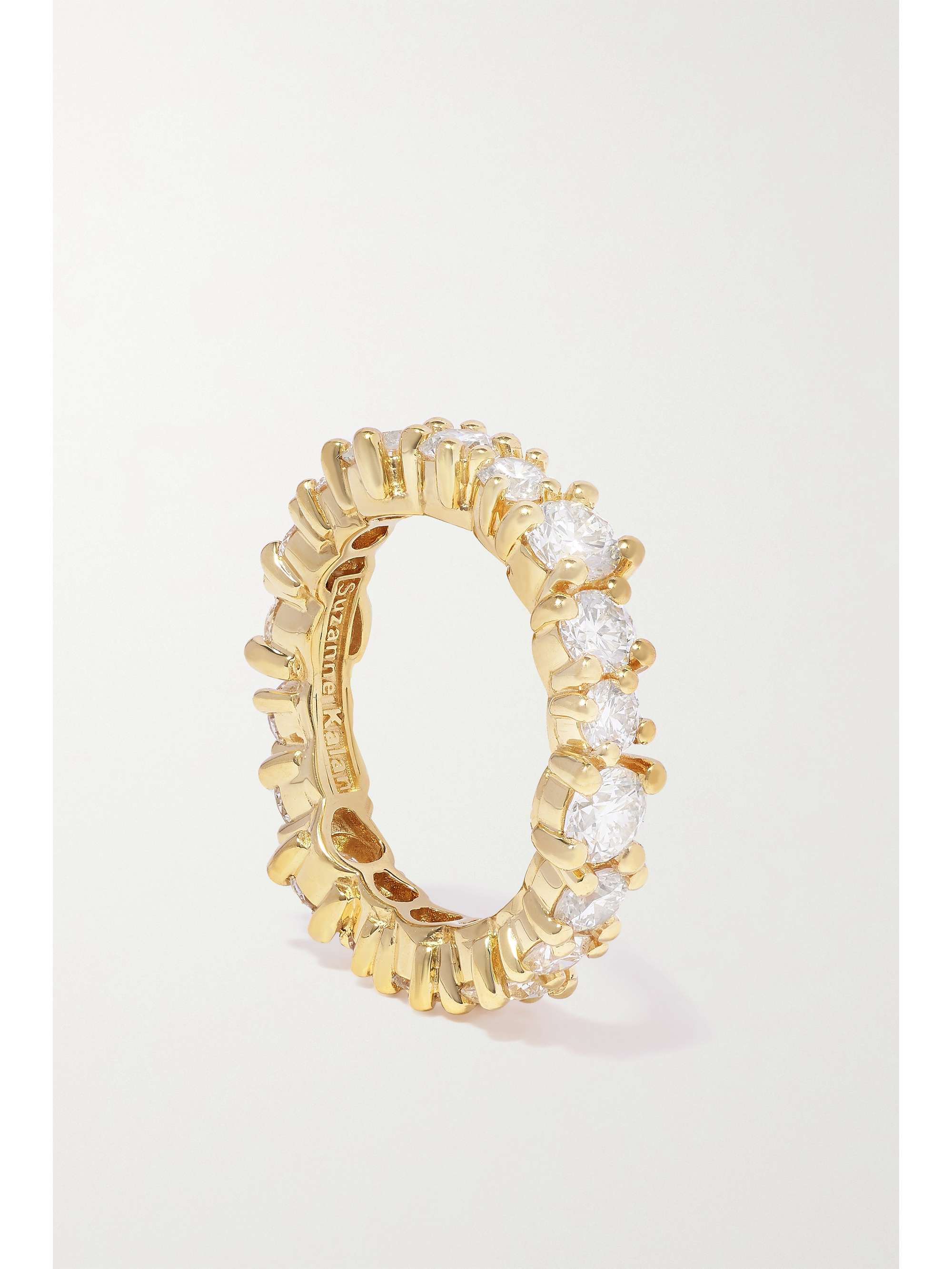SUZANNE KALAN Eternity 18-karat gold diamond ring
