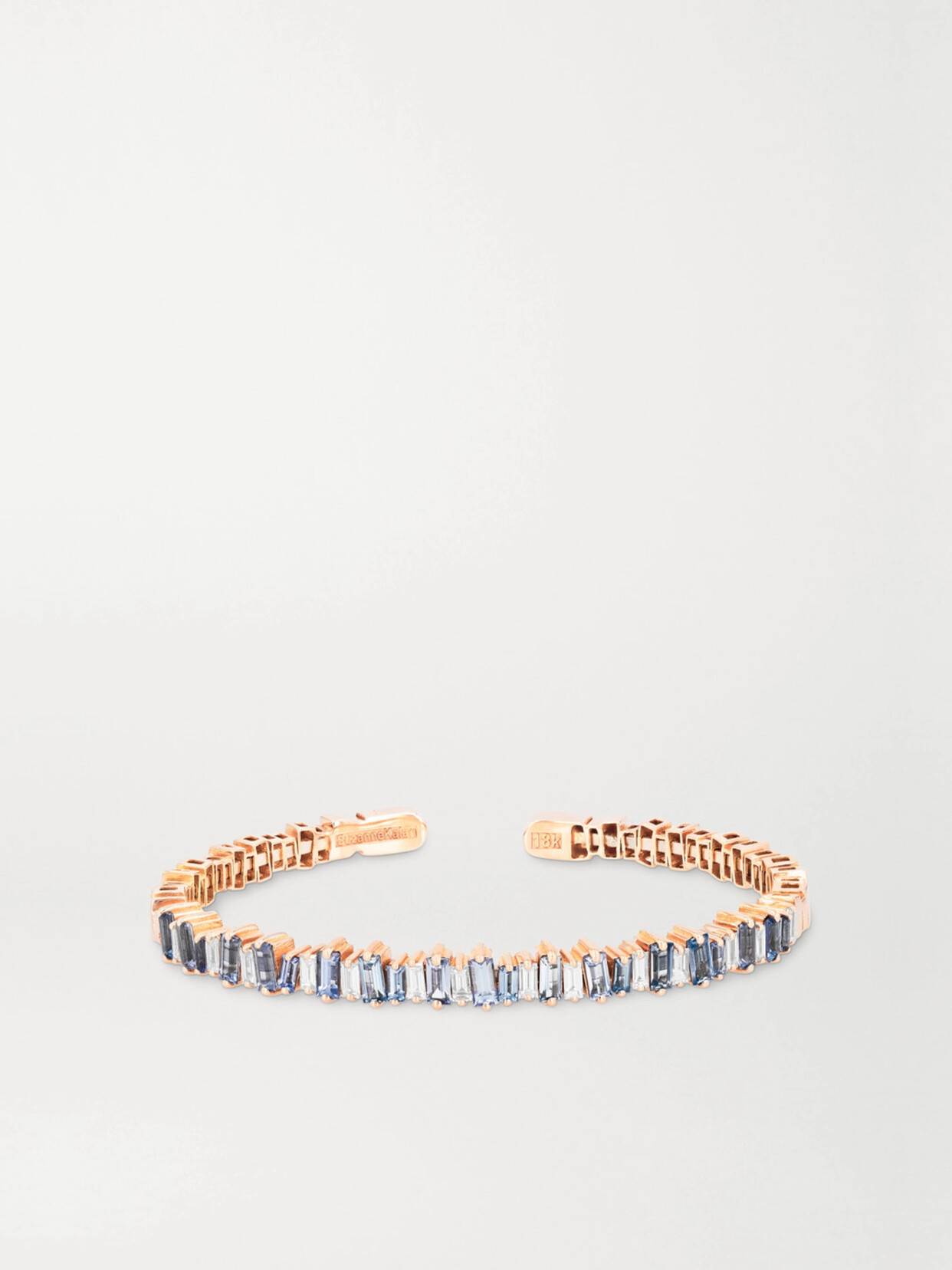 Suzanne Kalan 18-karat Rose , Sapphire And Diamond Cuff