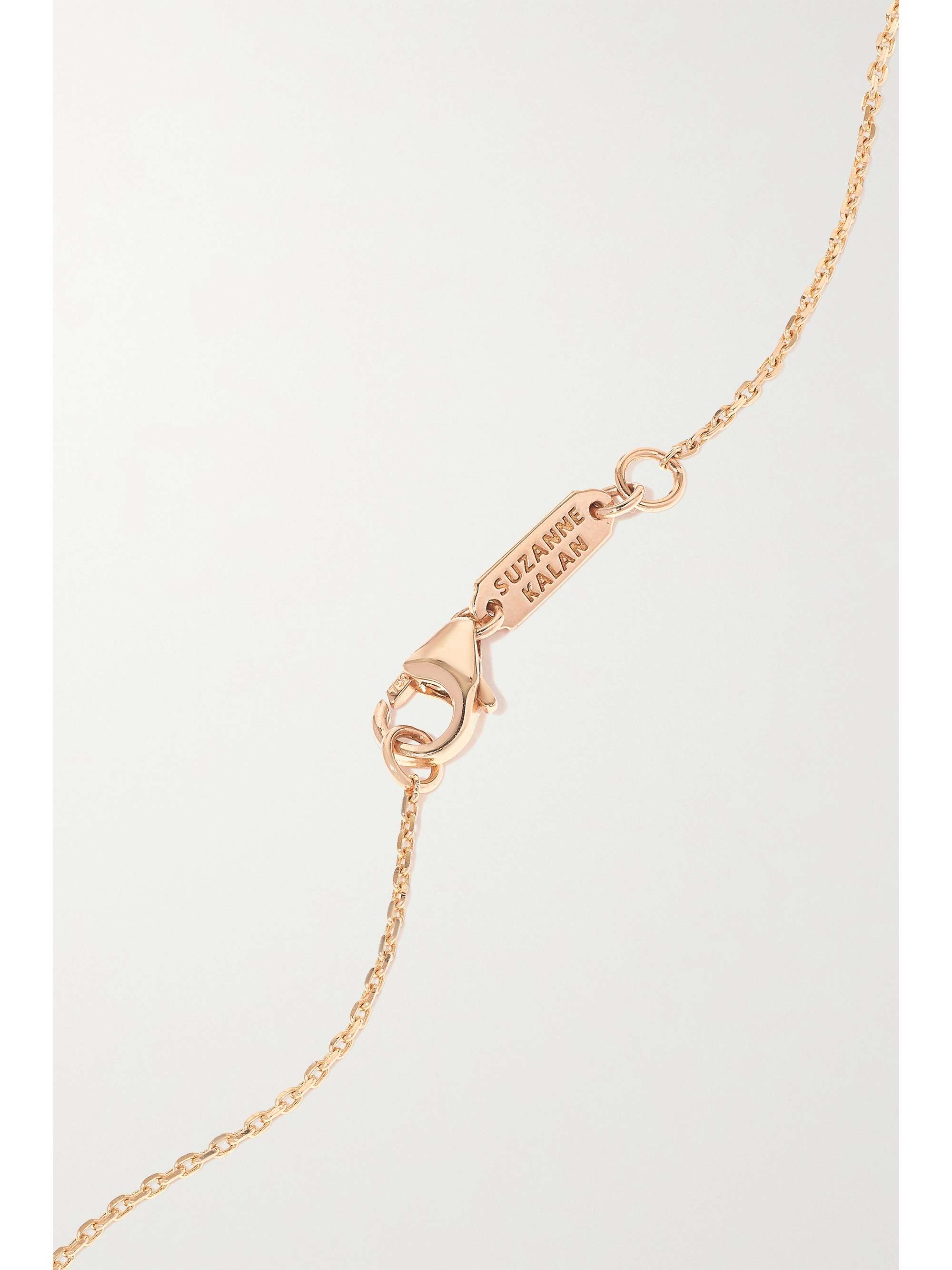 SUZANNE KALAN Evil Eye 18-karat gold, sapphire and diamond necklace