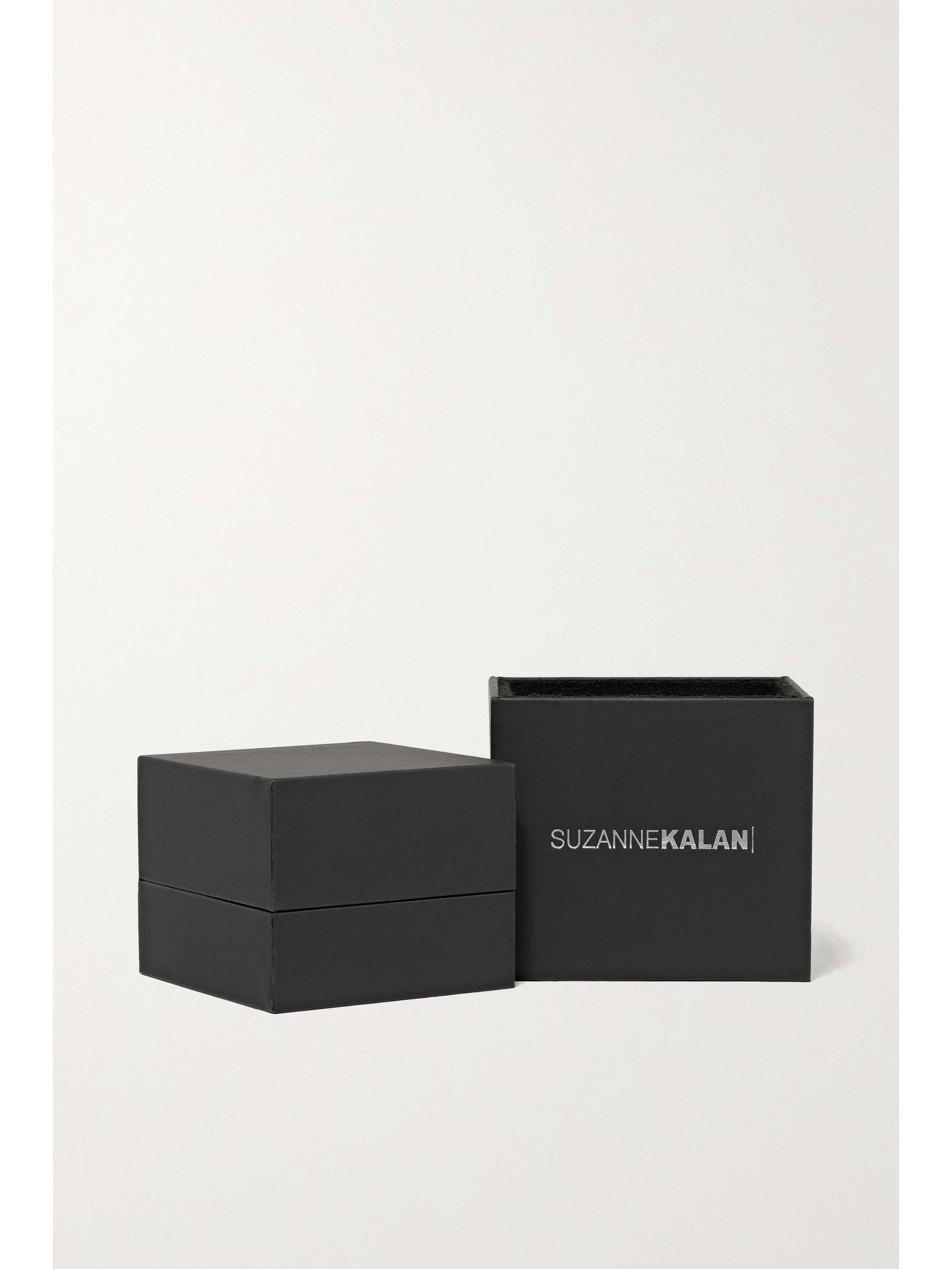 SUZANNE KALAN 18-karat rose gold, diamond and sapphire earrings