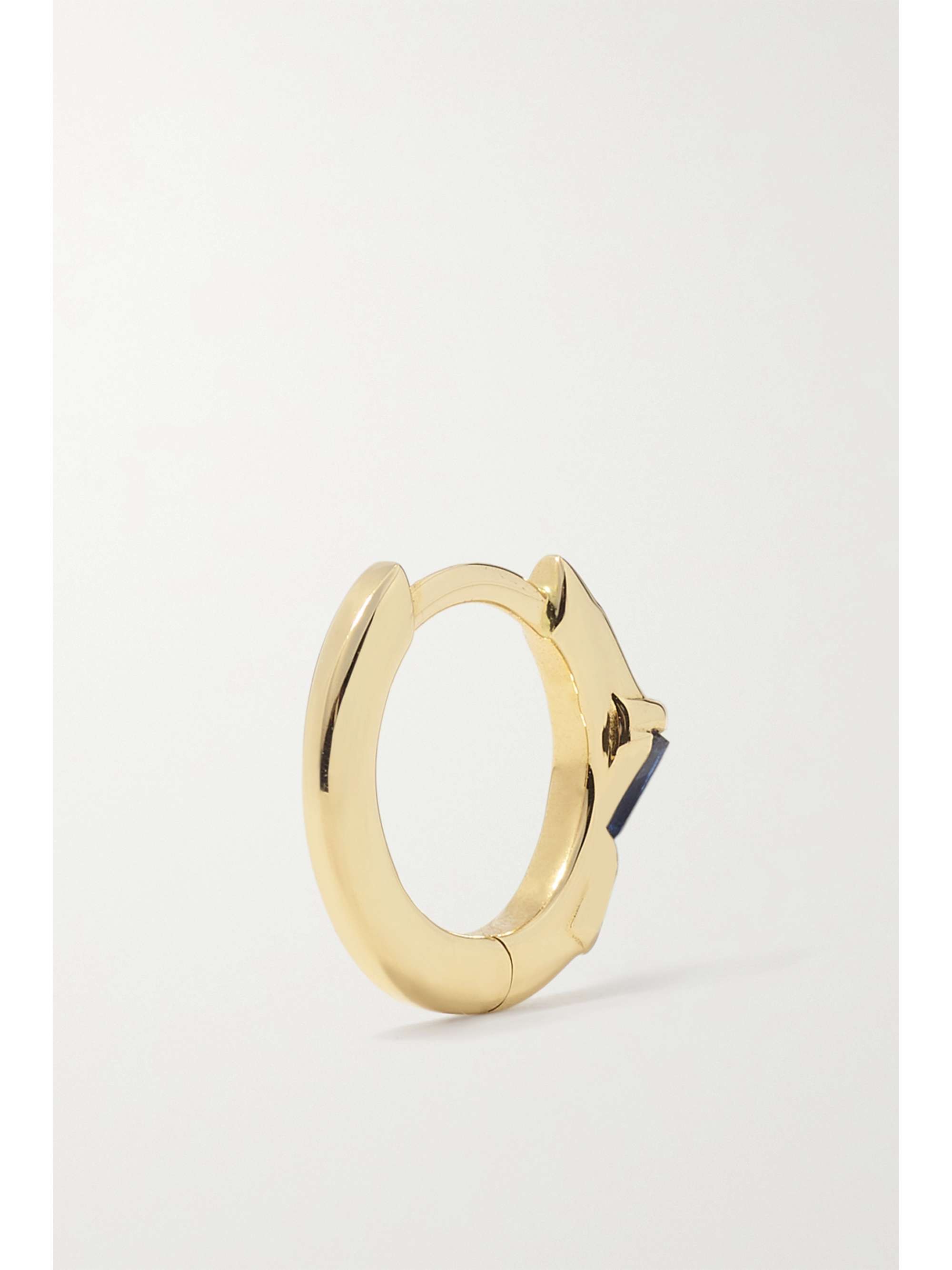 SUZANNE KALAN 18-karat gold sapphire hoop earrings
