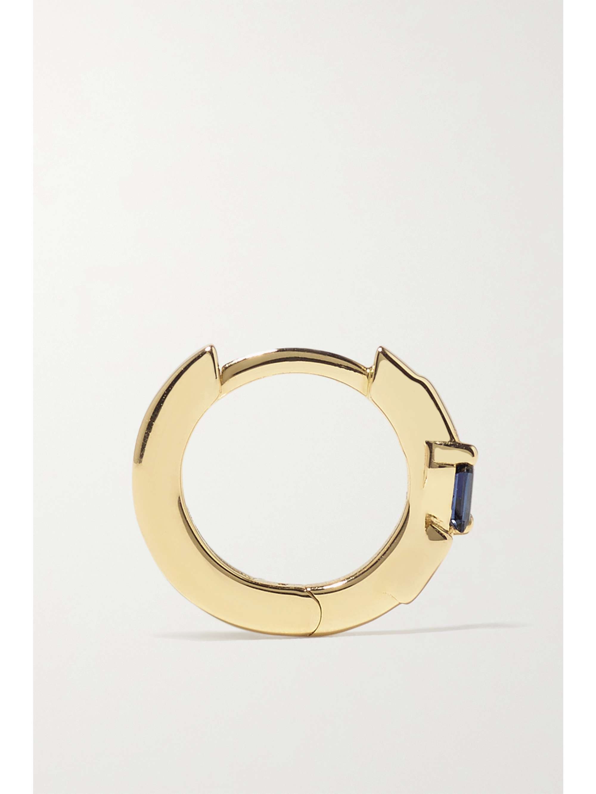 SUZANNE KALAN 18-karat gold sapphire hoop earrings