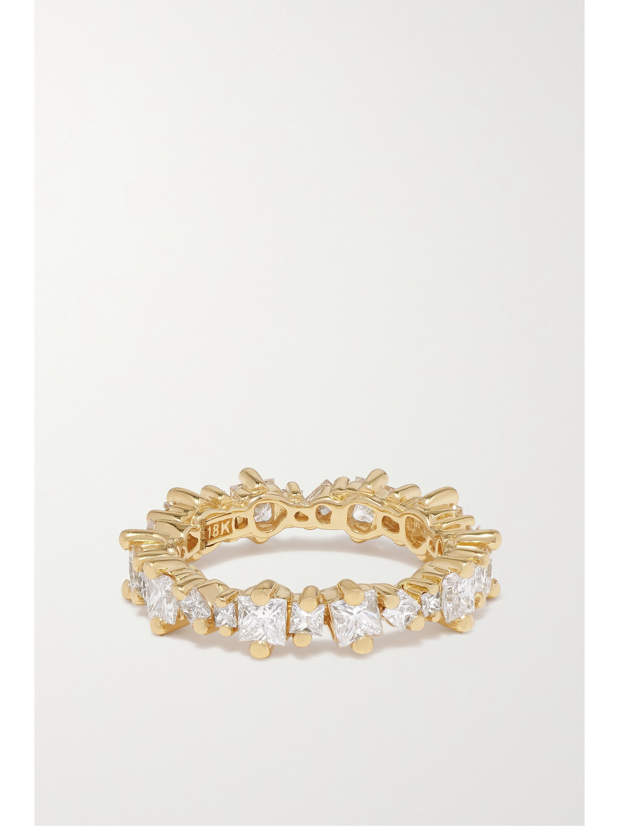 Suzanne Kalan Eternity 18-karat Gold Diamond Ring In Gold