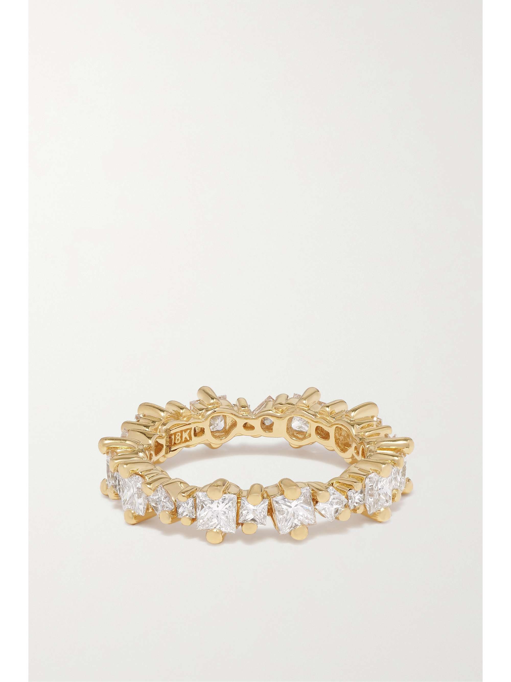 SUZANNE KALAN Eternity 18-karat gold diamond ring
