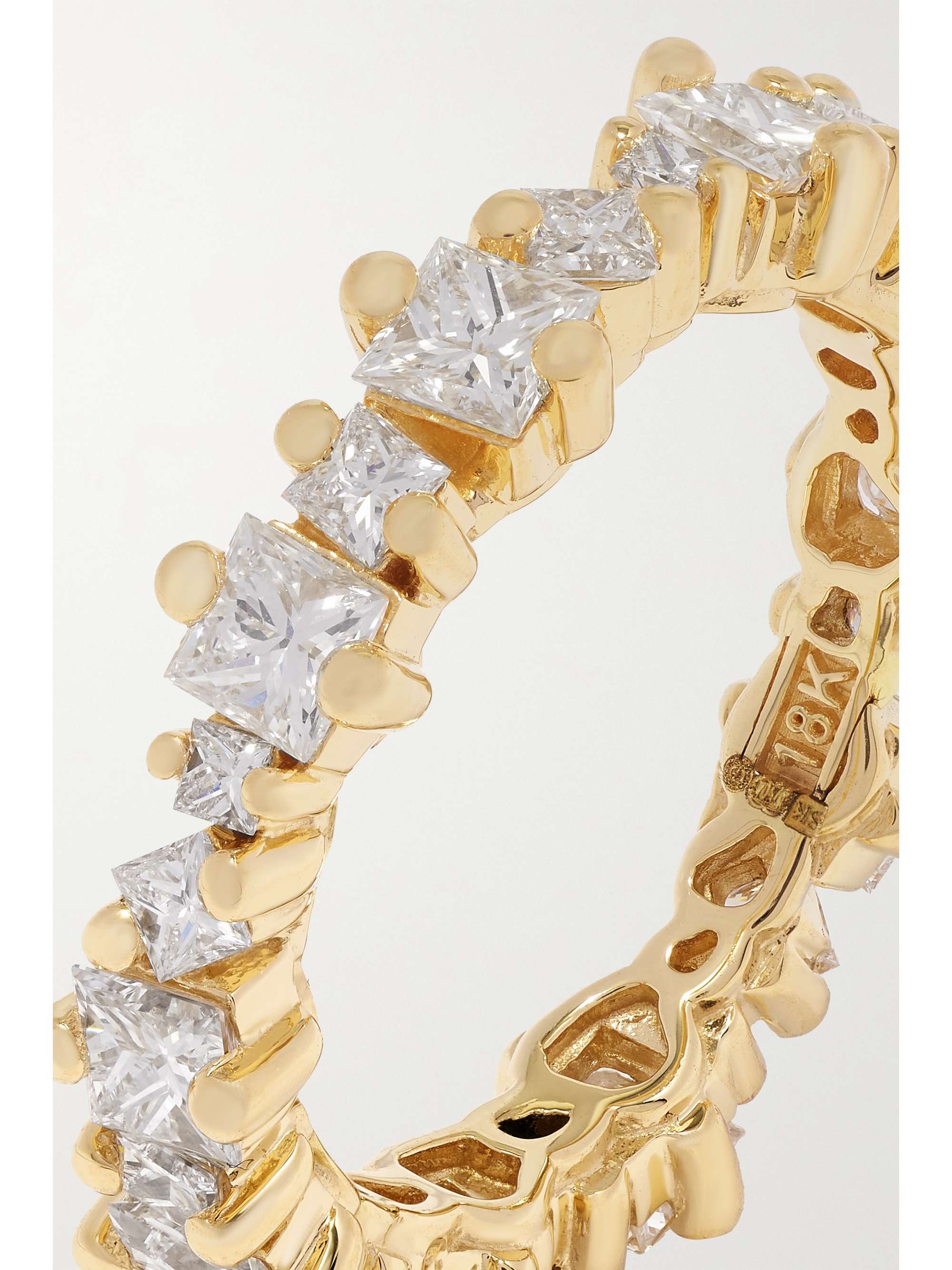 SUZANNE KALAN Eternity 18-karat gold diamond ring
