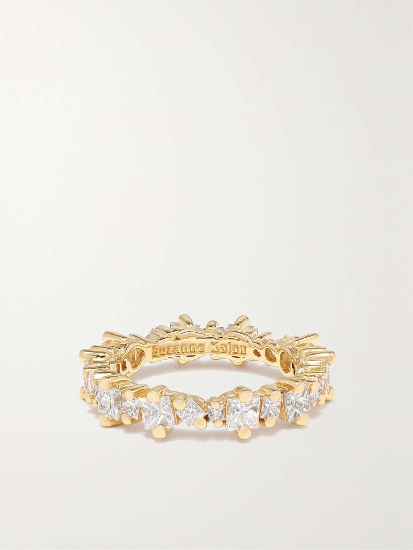 Suzanne Kalan Eternity 18-karat Gold Diamond Ring