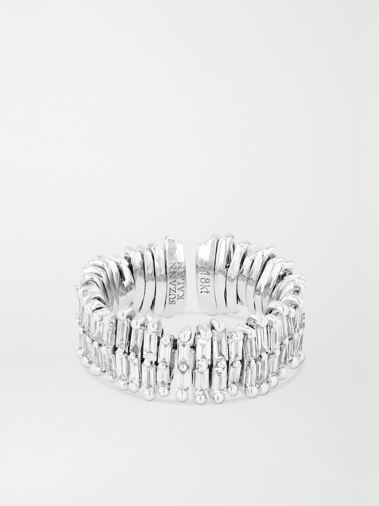 Suzanne Kalan 18-karat White Gold Diamond Ring