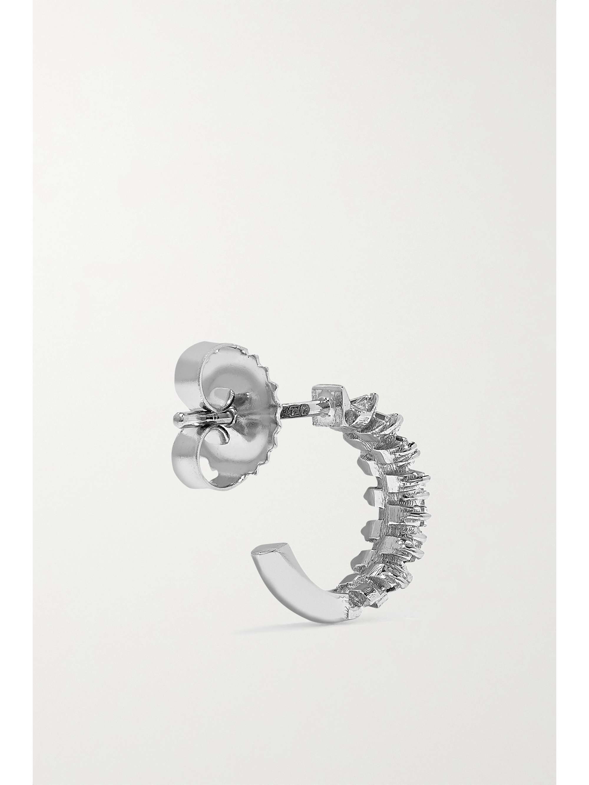 SUZANNE KALAN 18-karat white gold diamond earrings