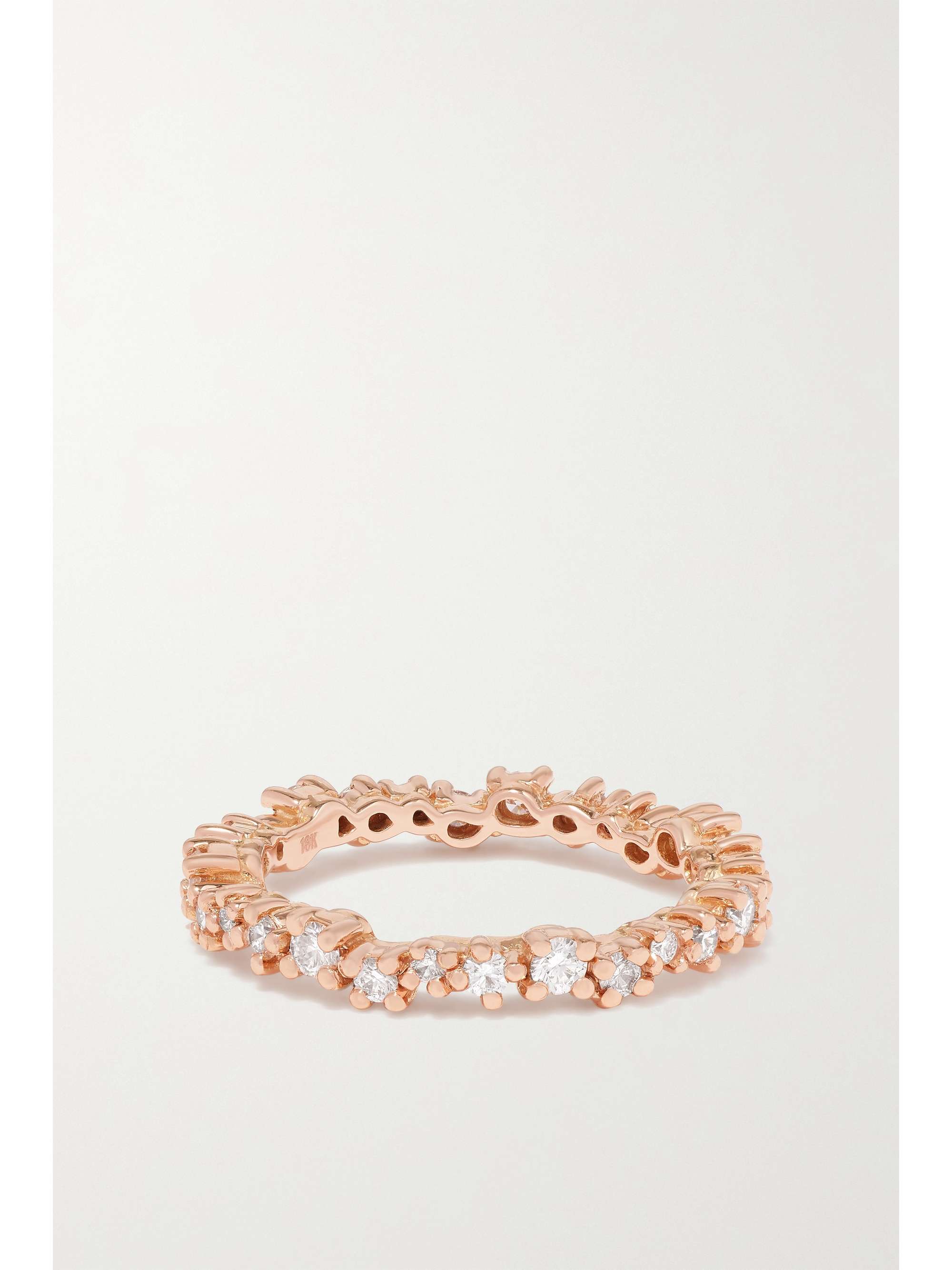 SUZANNE KALAN Eternity 18K 玫瑰金钻石戒指