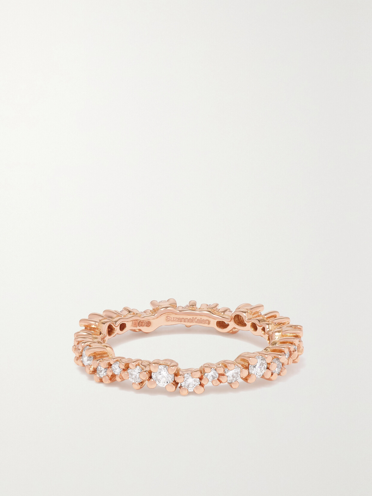 Suzanne Kalan Eternity 18-karat Rose Gold Diamond Ring