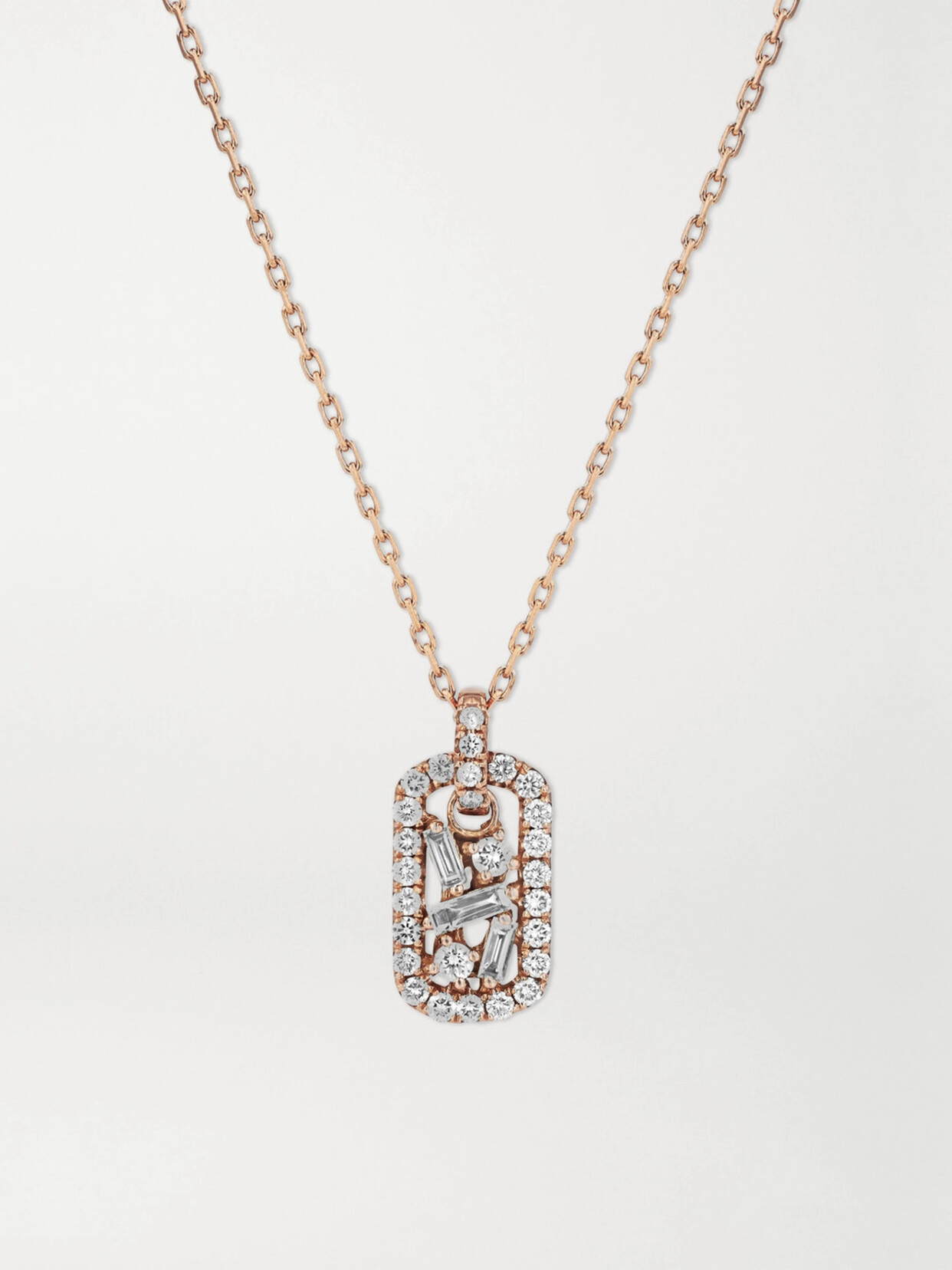 Suzanne Kalan 18-karat Rose  Diamond Necklace