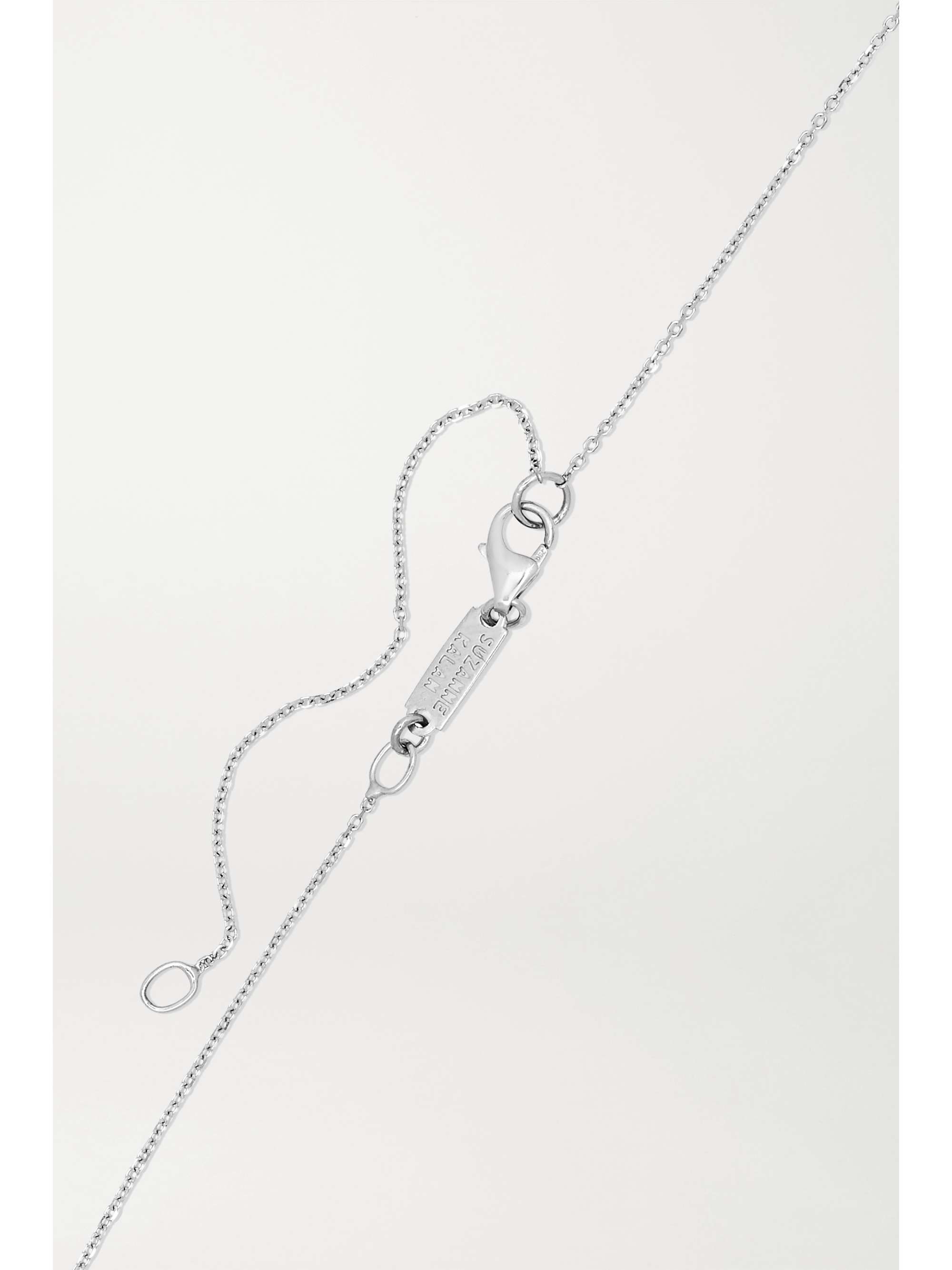 SUZANNE KALAN 18-karat white gold diamond necklace