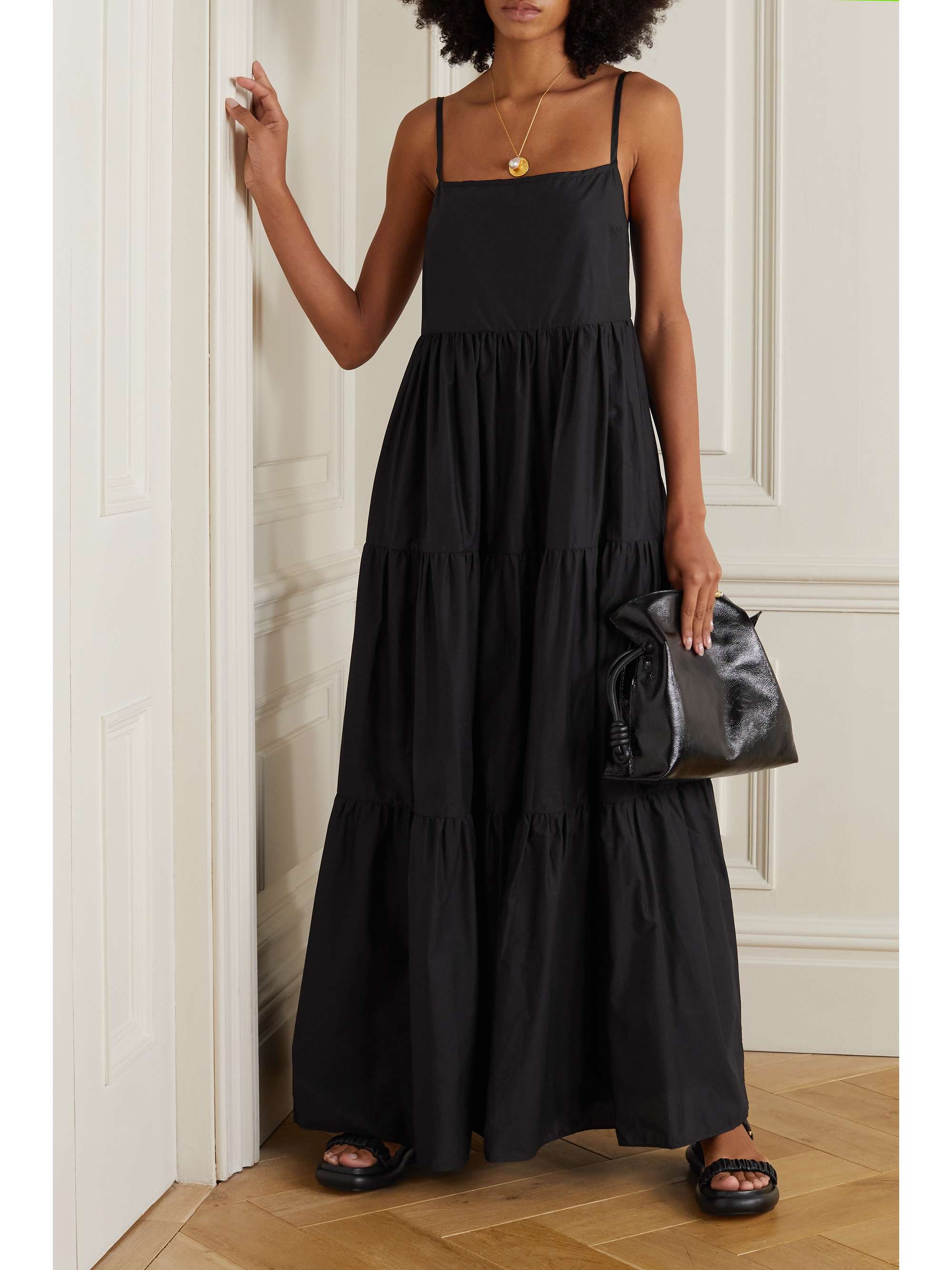 black cotton maxi