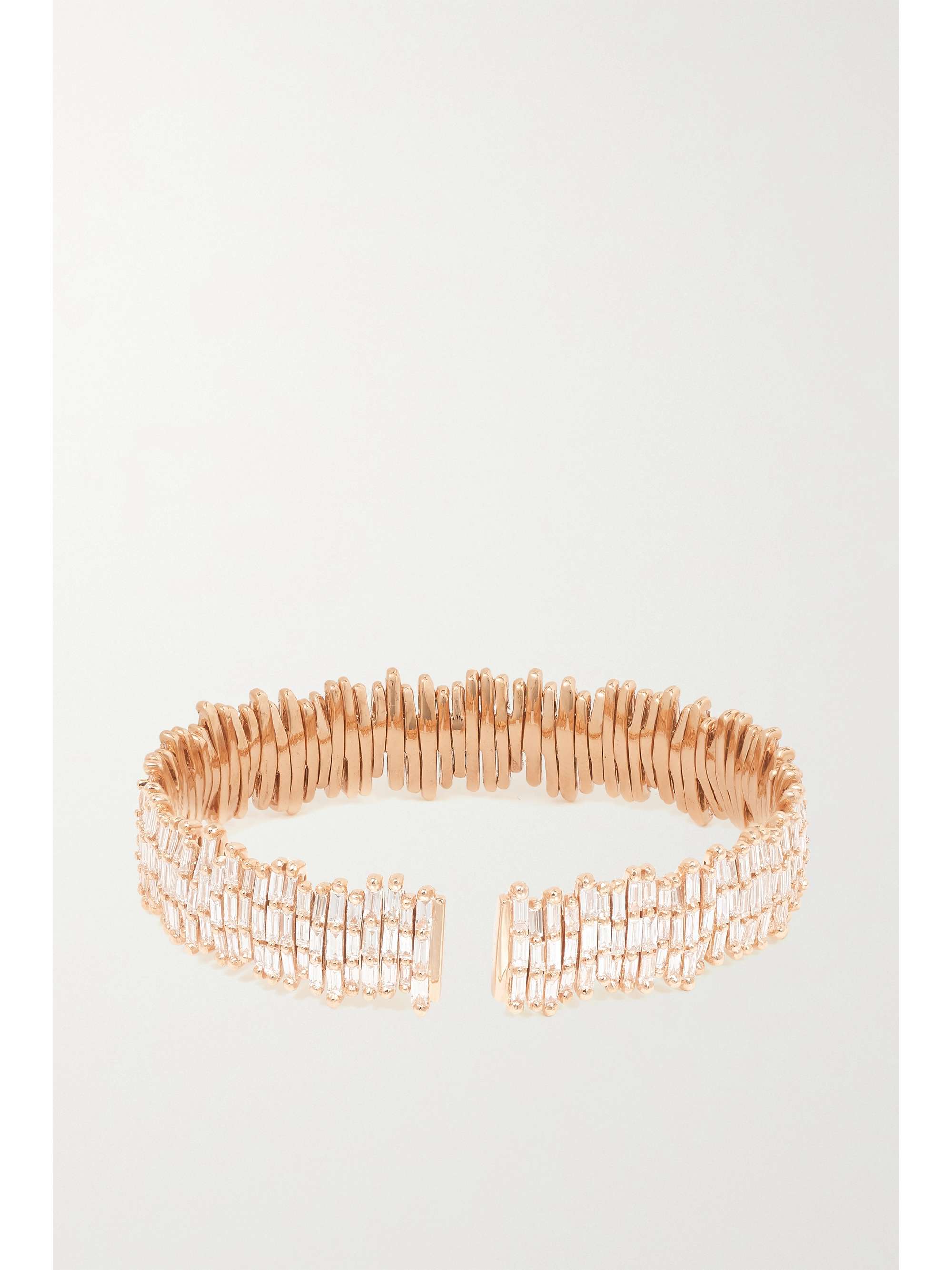 SUZANNE KALAN 18-karat rose gold diamond bracelet