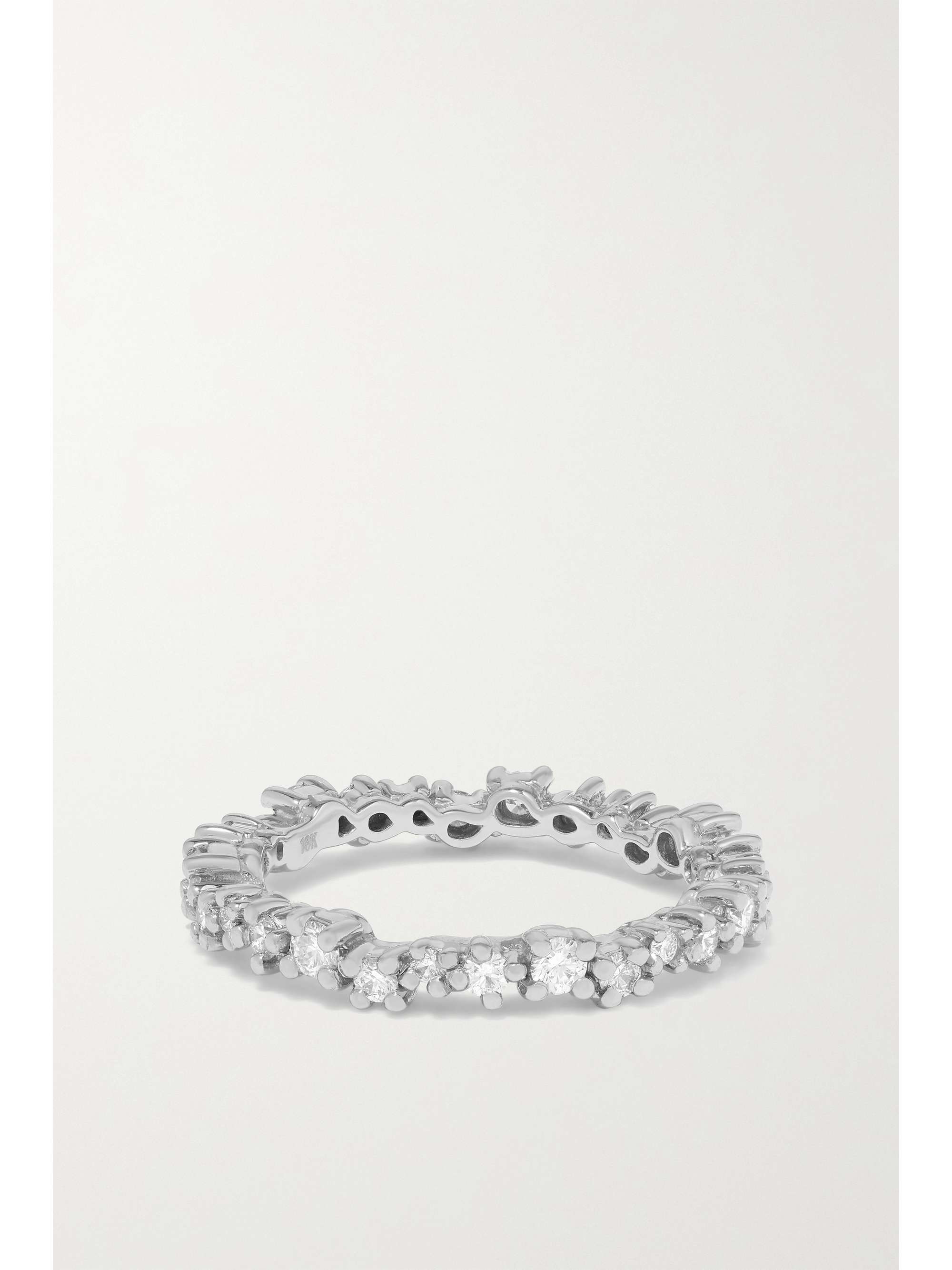 SUZANNE KALAN Eternity 18-karat white gold diamond ring