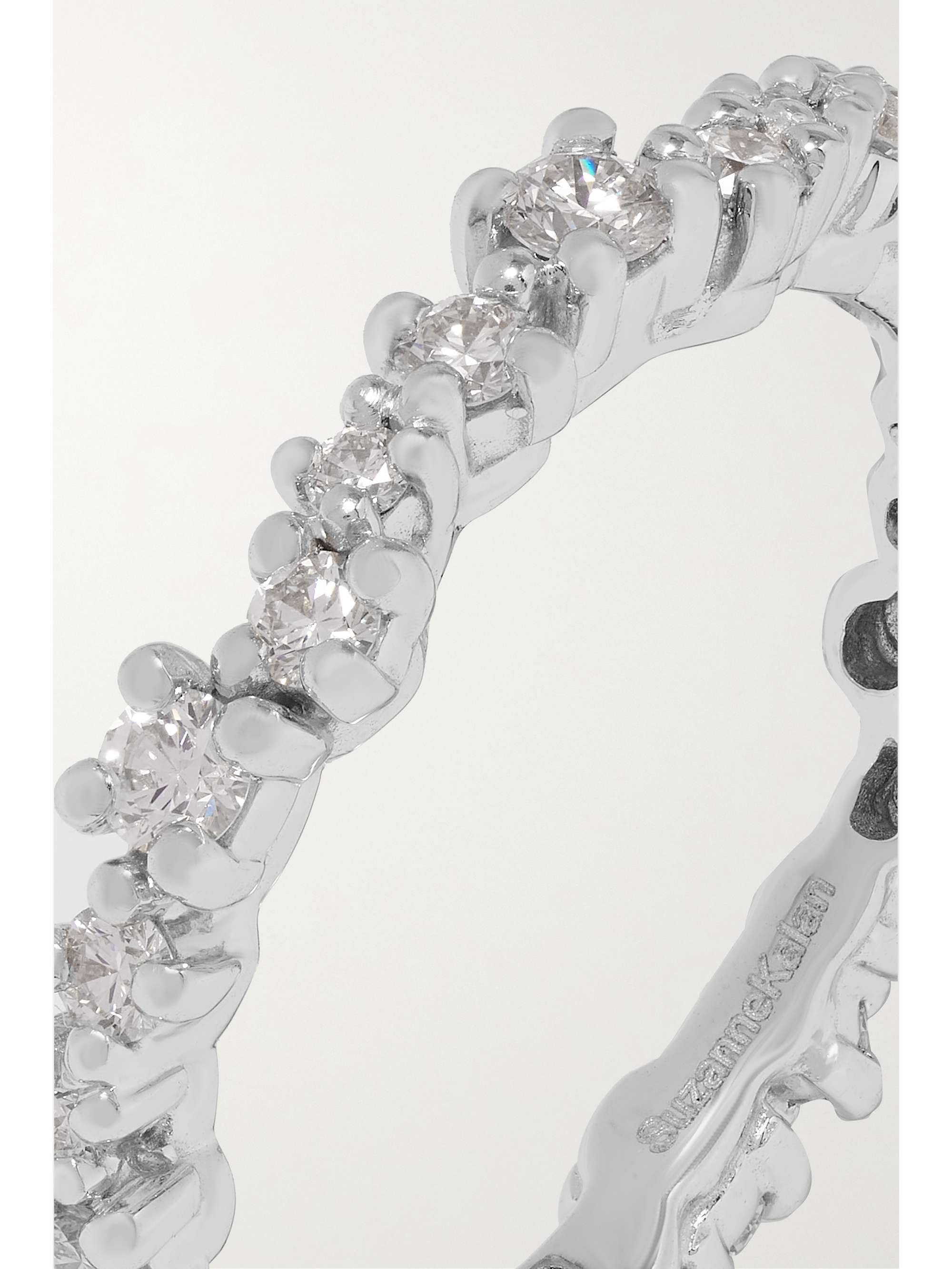 SUZANNE KALAN Eternity 18-karat white gold diamond ring