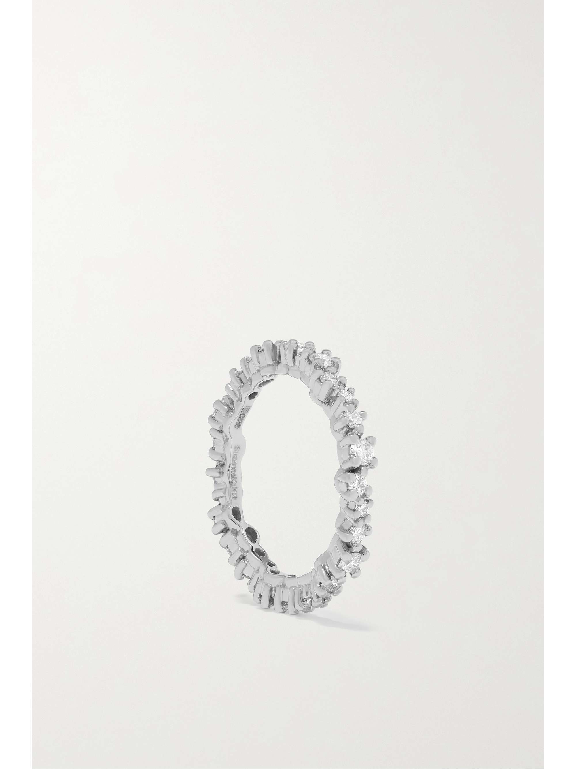 SUZANNE KALAN Eternity 18-karat white gold diamond ring