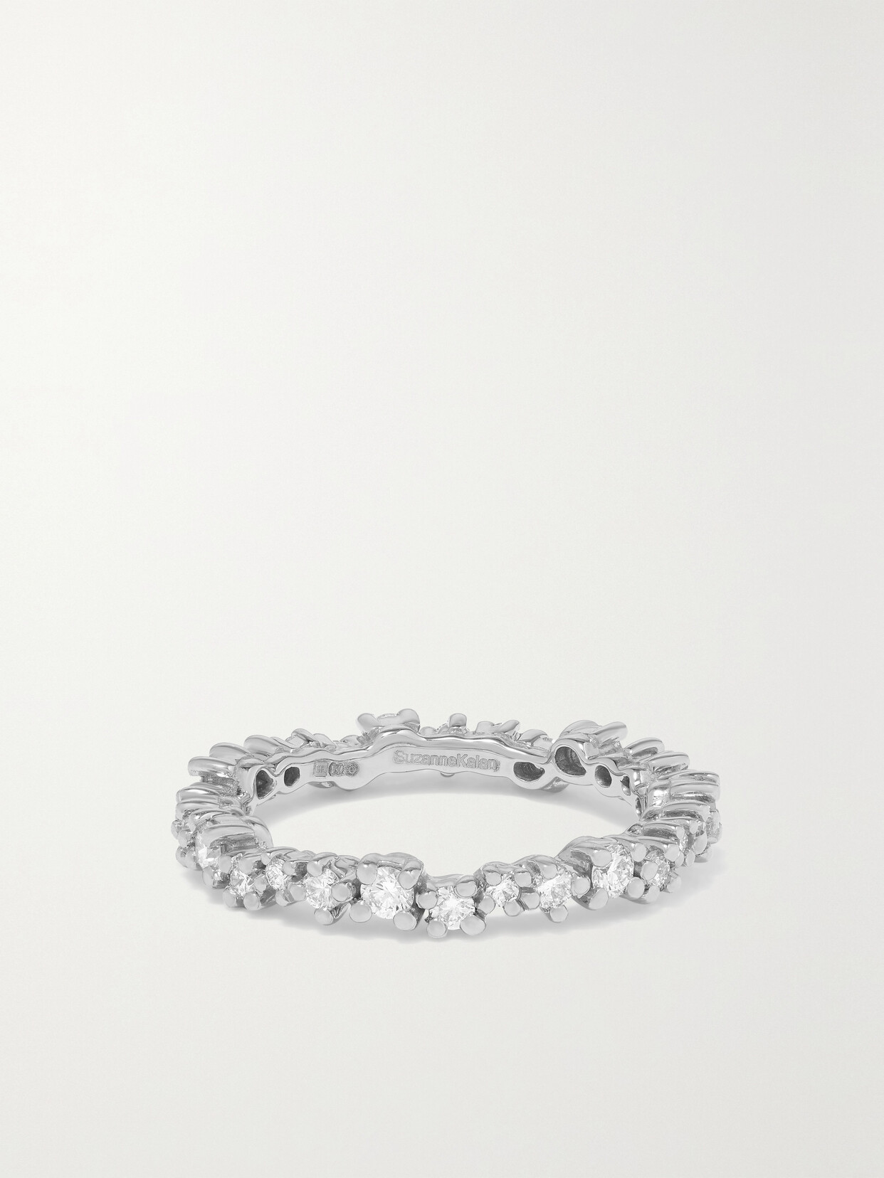 Suzanne Kalan Eternity 18-karat White Gold Diamond Ring