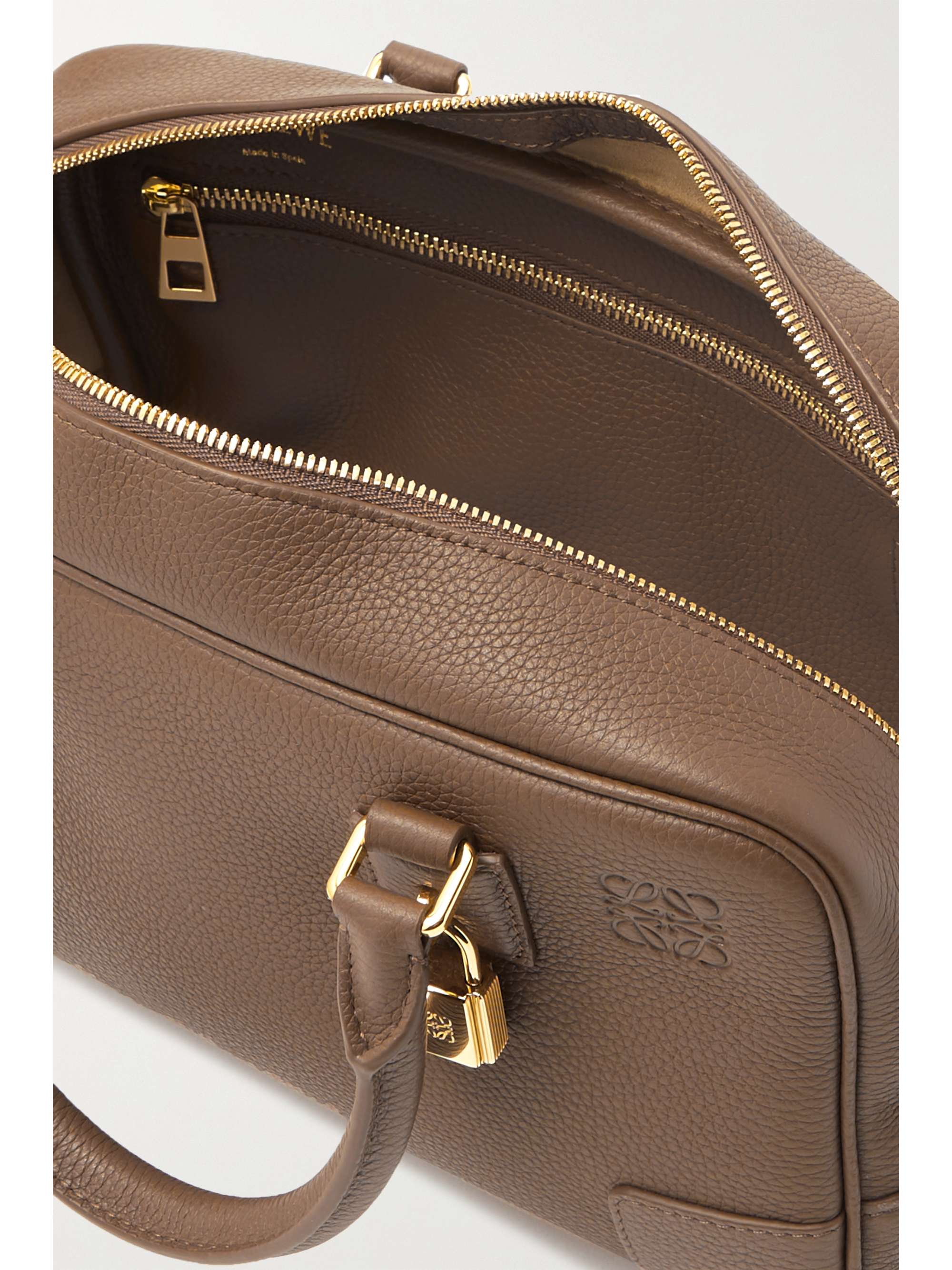 Brown Amazona 23 textured-leather tote | LOEWE | NET-A-PORTER