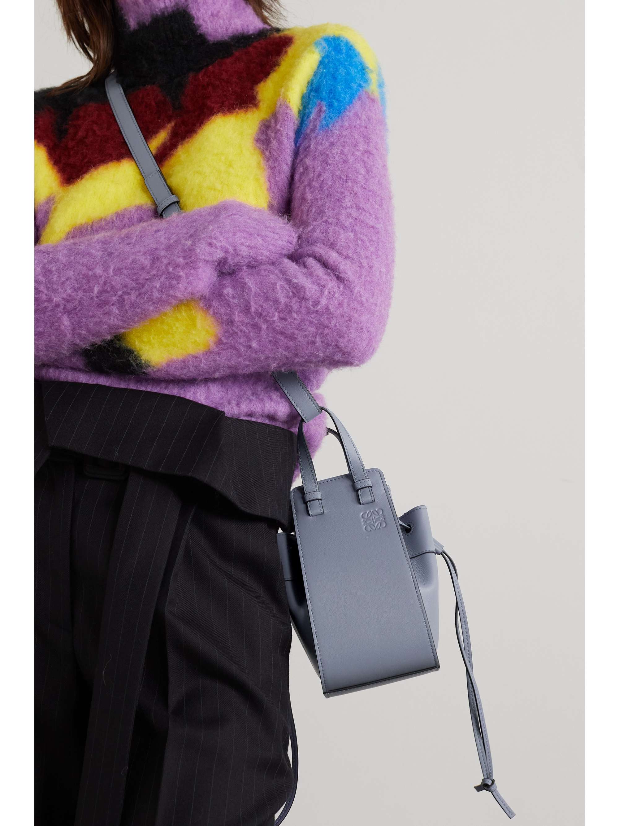 hammock mini leather shoulder bolsa