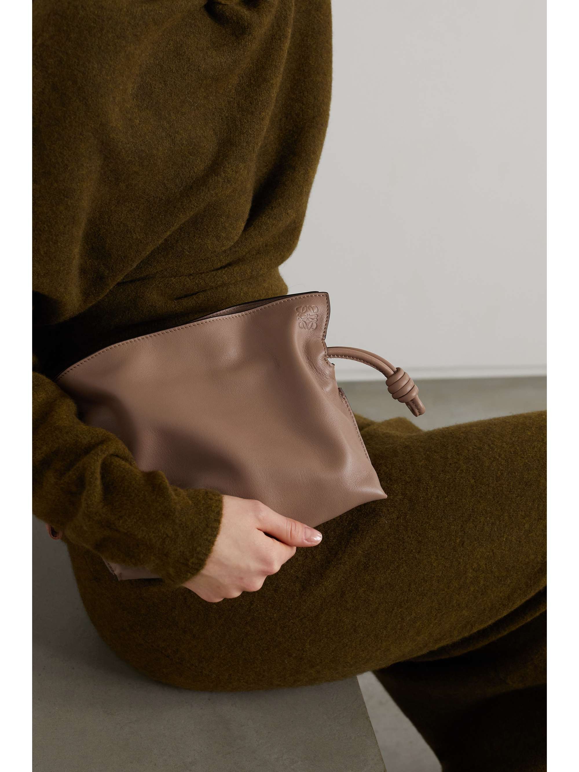 LOEWE Flamenco mini leather clutch
