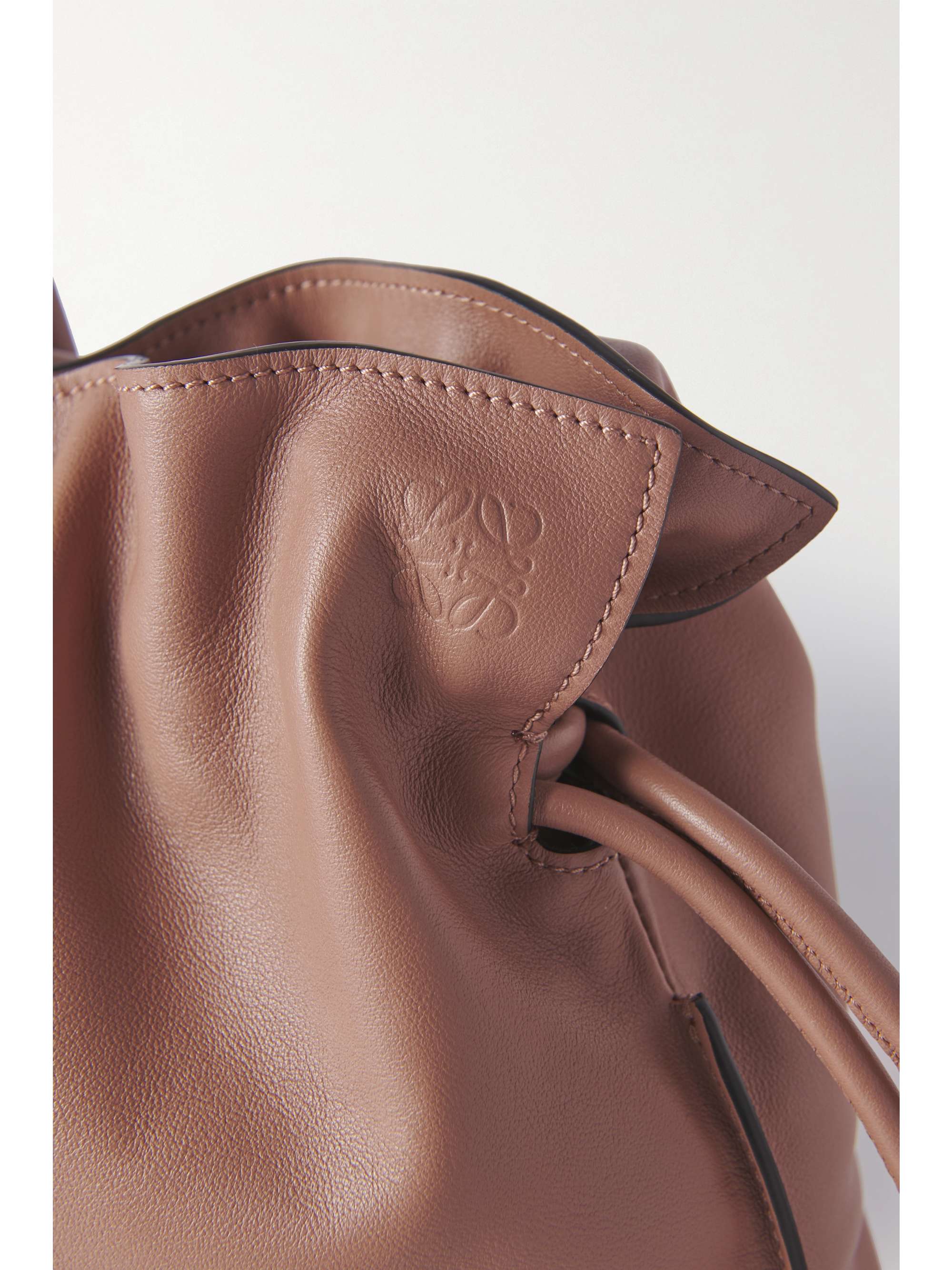LOEWE Flamenco leather clutch