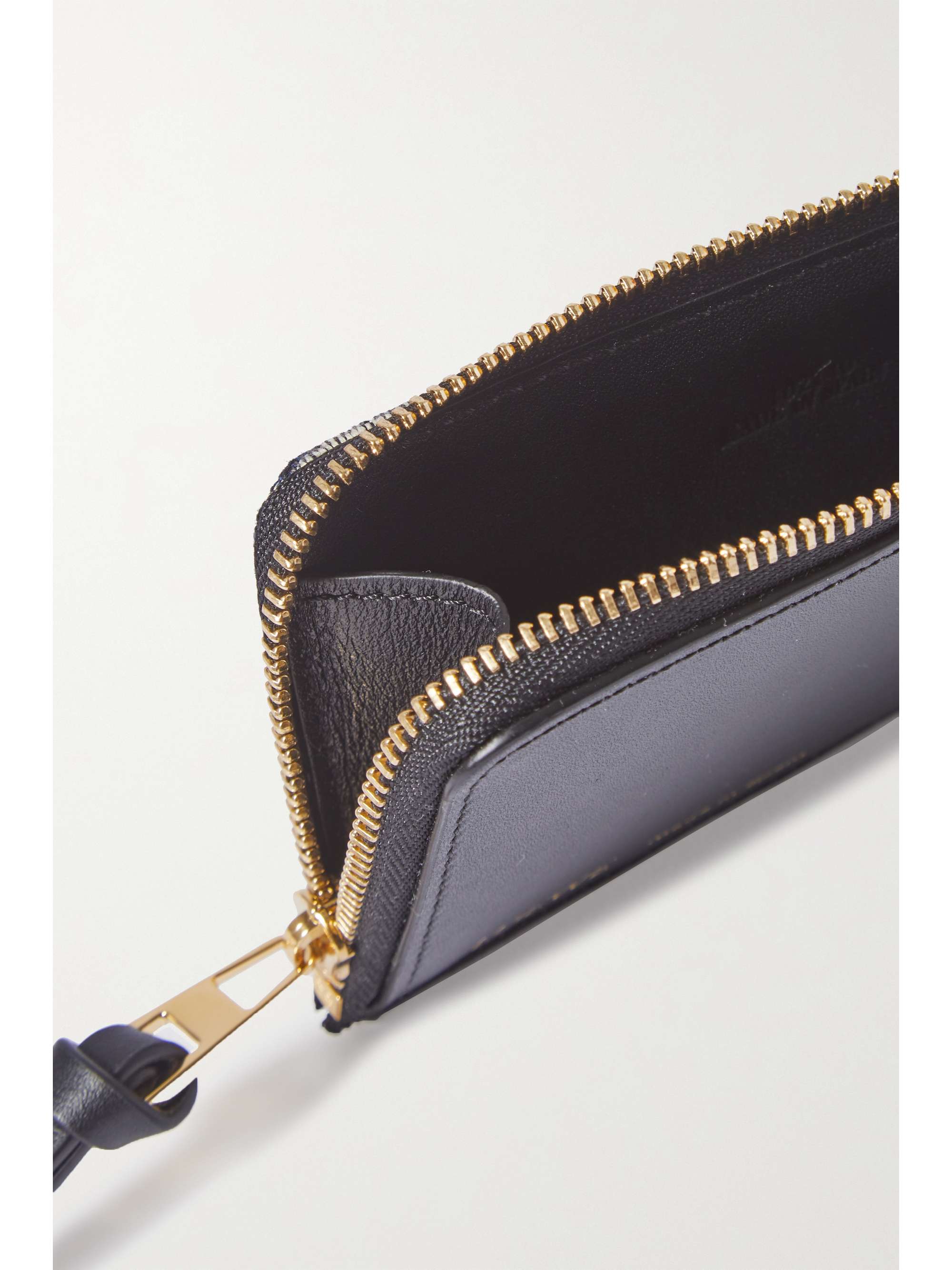 LOEWE Anagram leather and canvas-jacquard cardholder