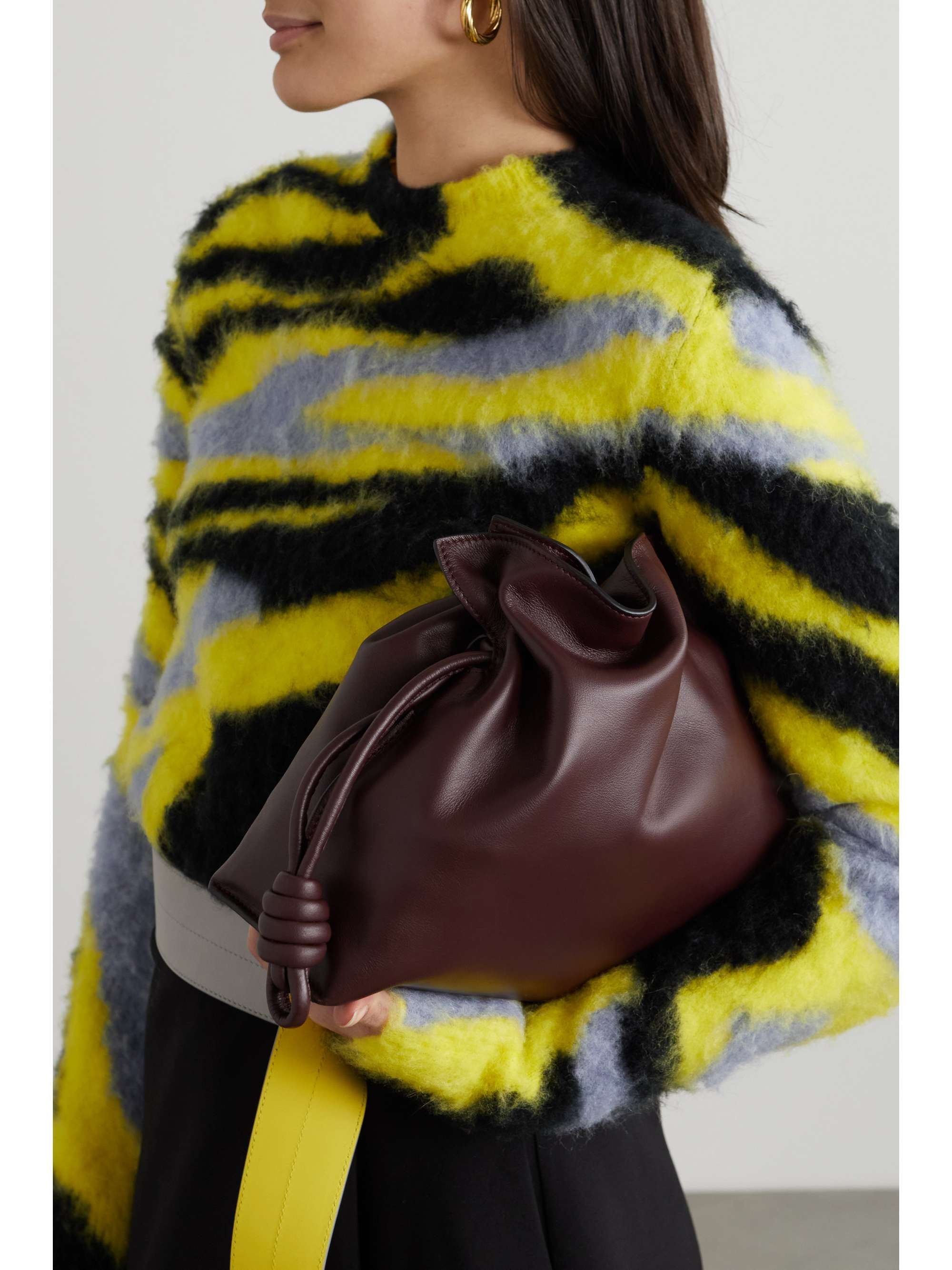 LOEWE Flamenco leather clutch