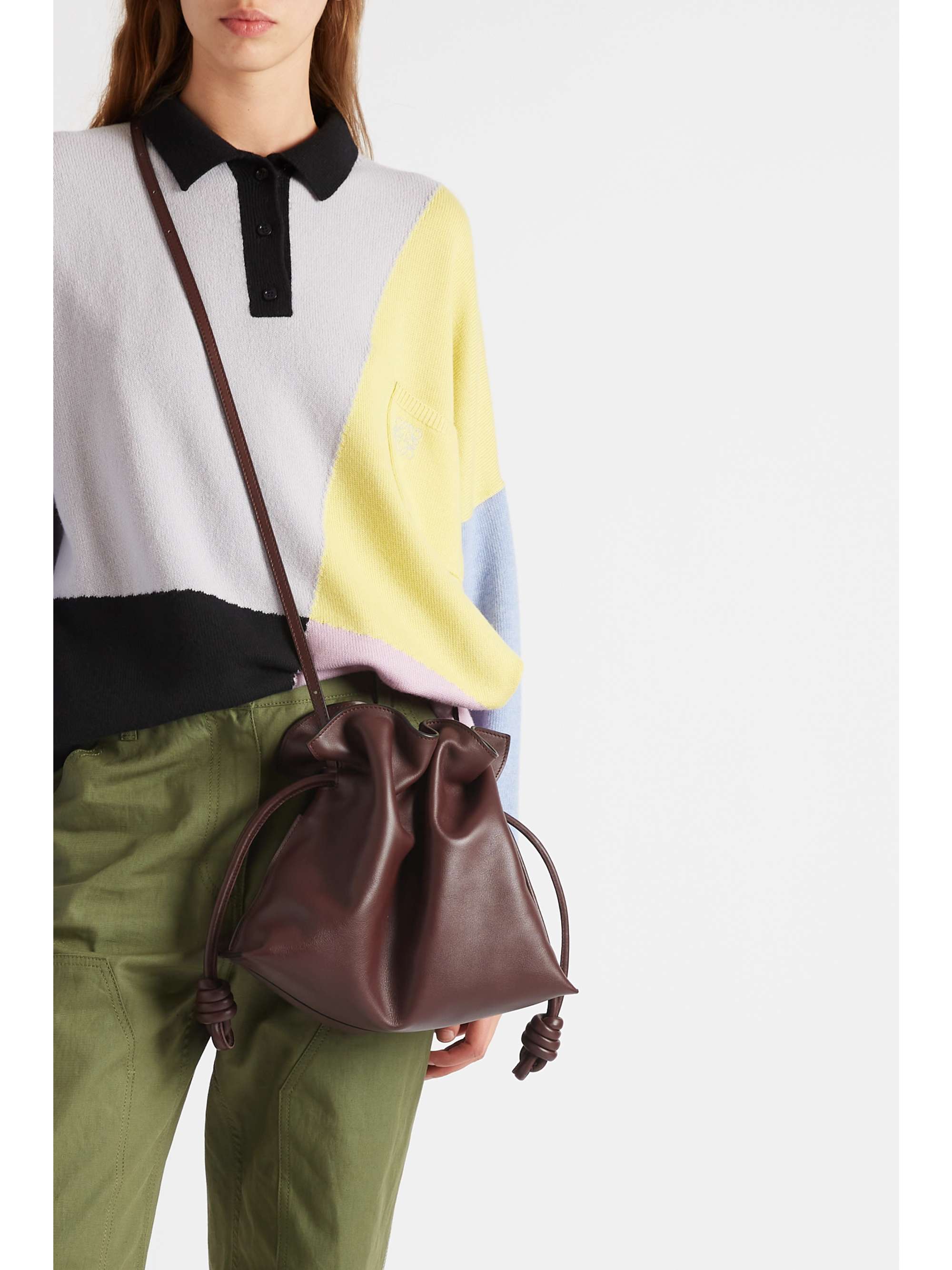 LOEWE Flamenco mini leather clutch