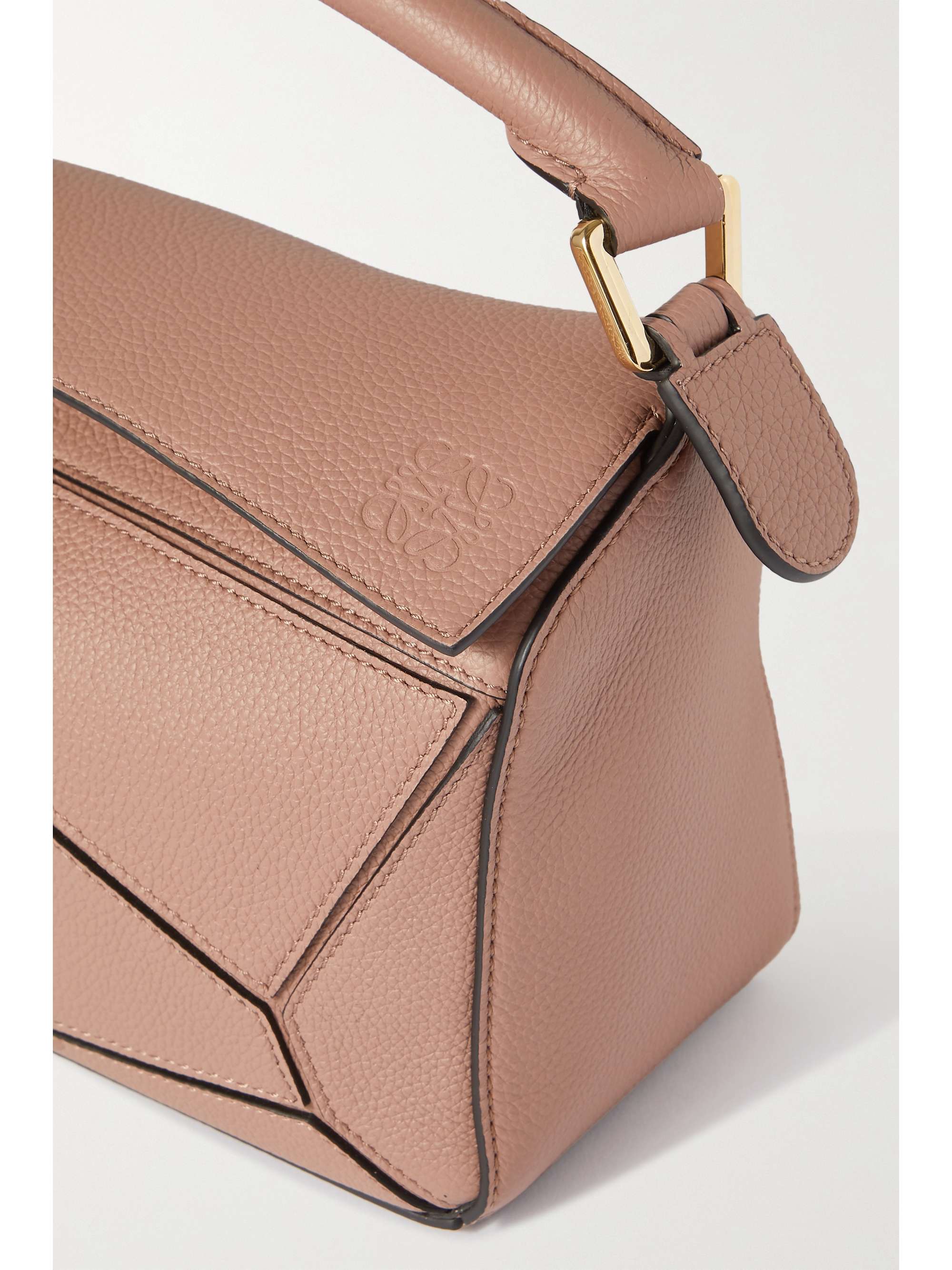 LOEWE Puzzle small textured-leather shoulder bag