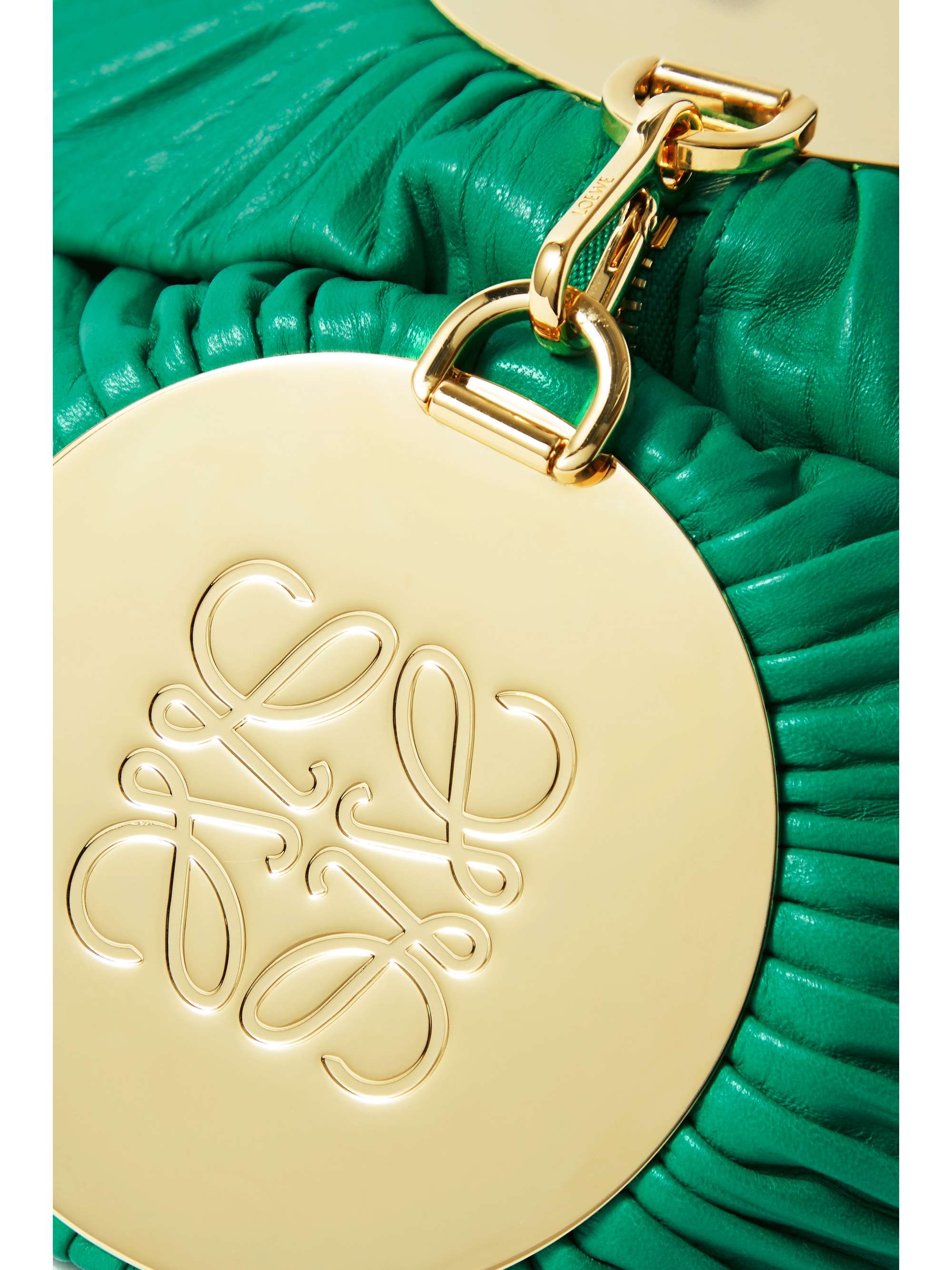 LOEWE Bracelet pleated leather shoulder bag