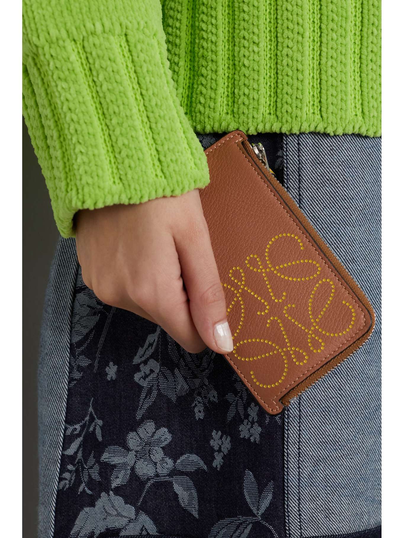 LOEWE Debossed leather cardholder NETAPORTER