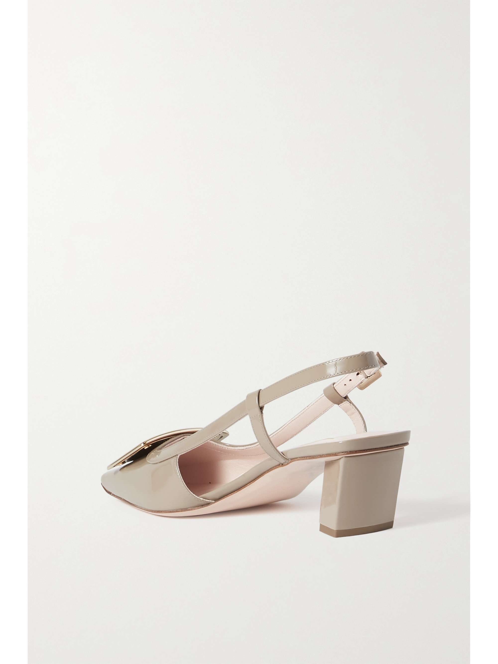 ROGER VIVIER Belle Vivier patent-leather slingback pumps