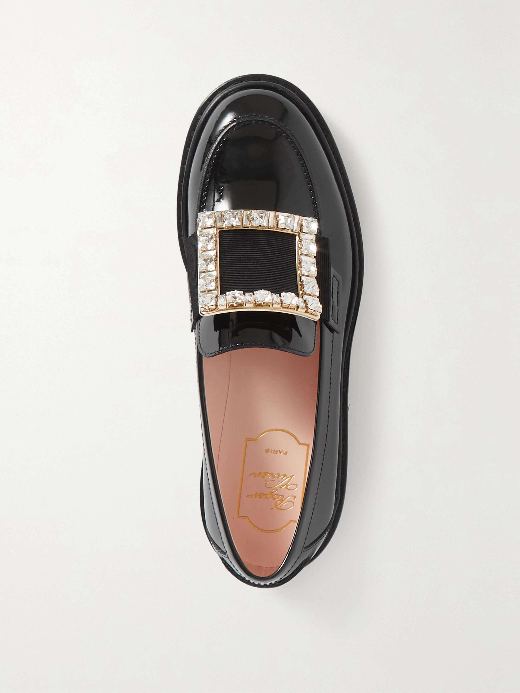 Viv Rangers buckled patent-leather loafers