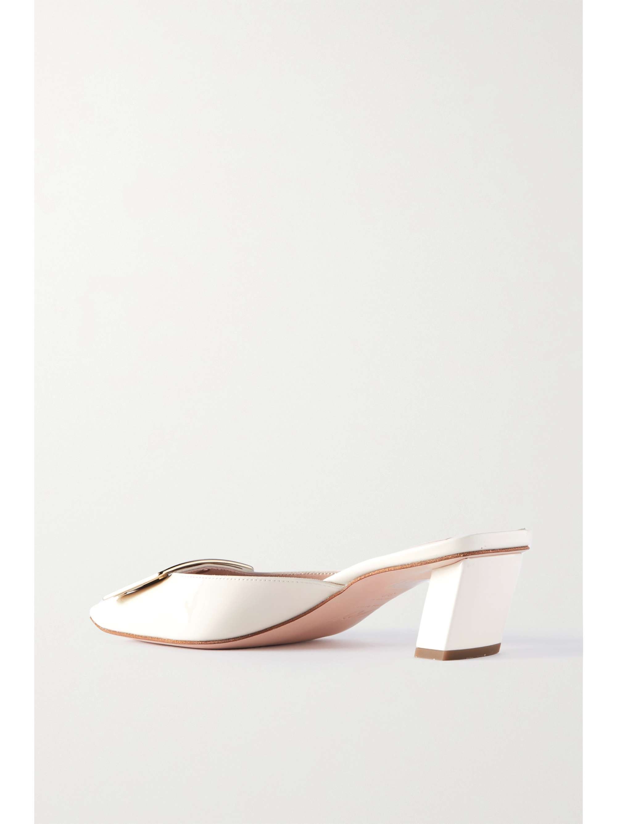 ROGER VIVIER Belle Vivier patent-leather mules