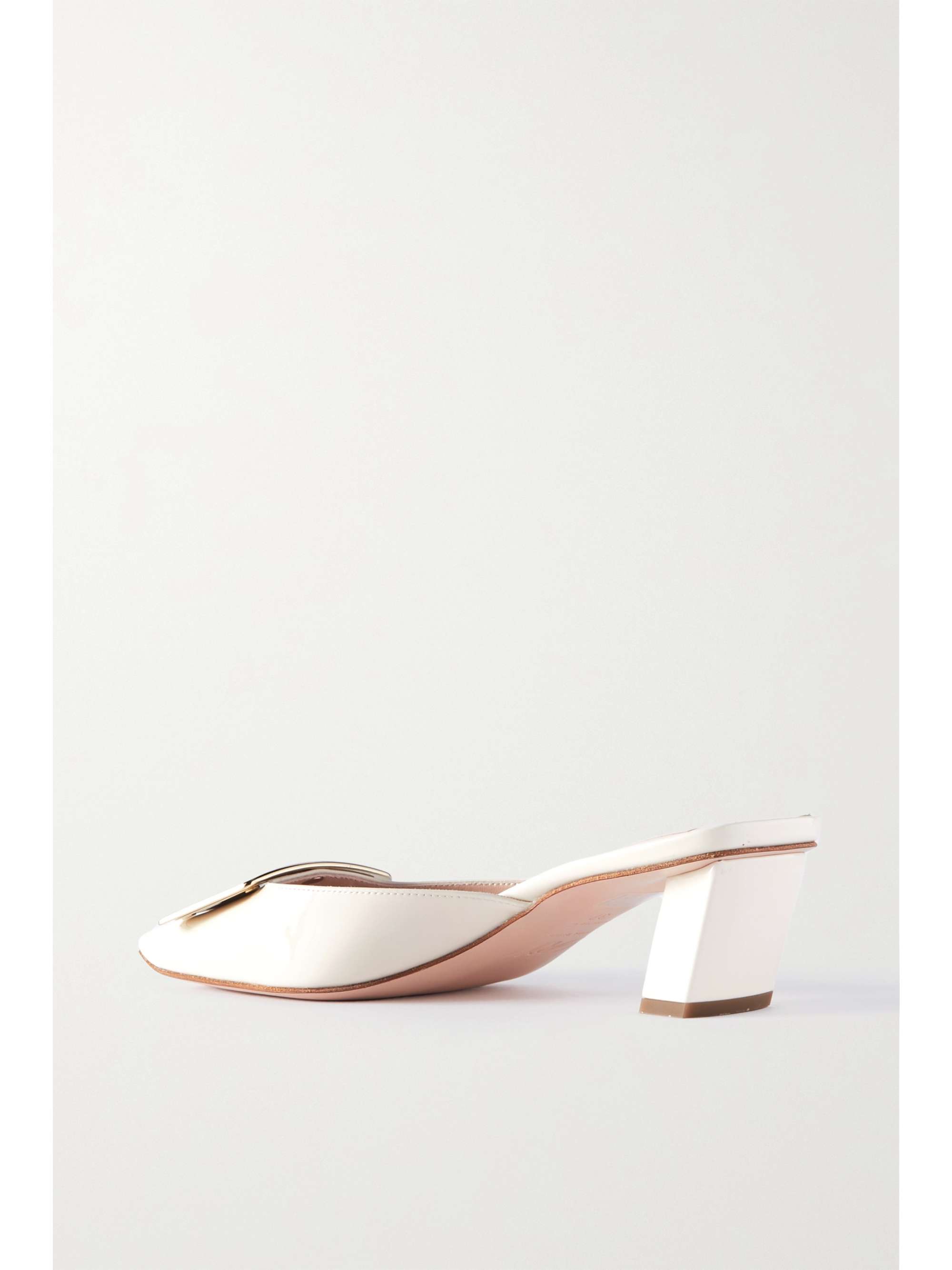 ROGER VIVIER Belle Vivier patent-leather mules | NET-A-PORTER