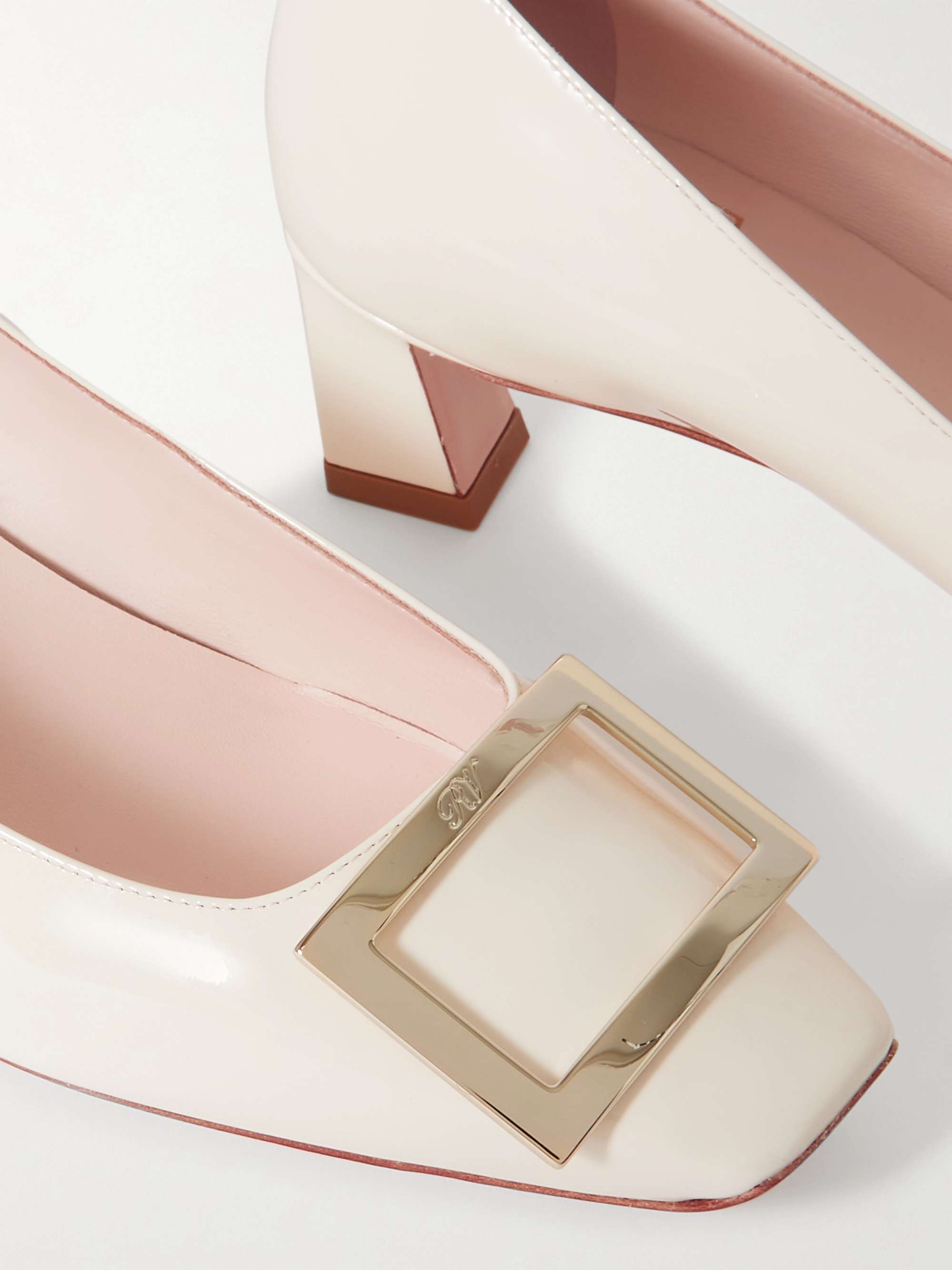 ROGER VIVIER Belle Vivier Trompette patent-leather pumps