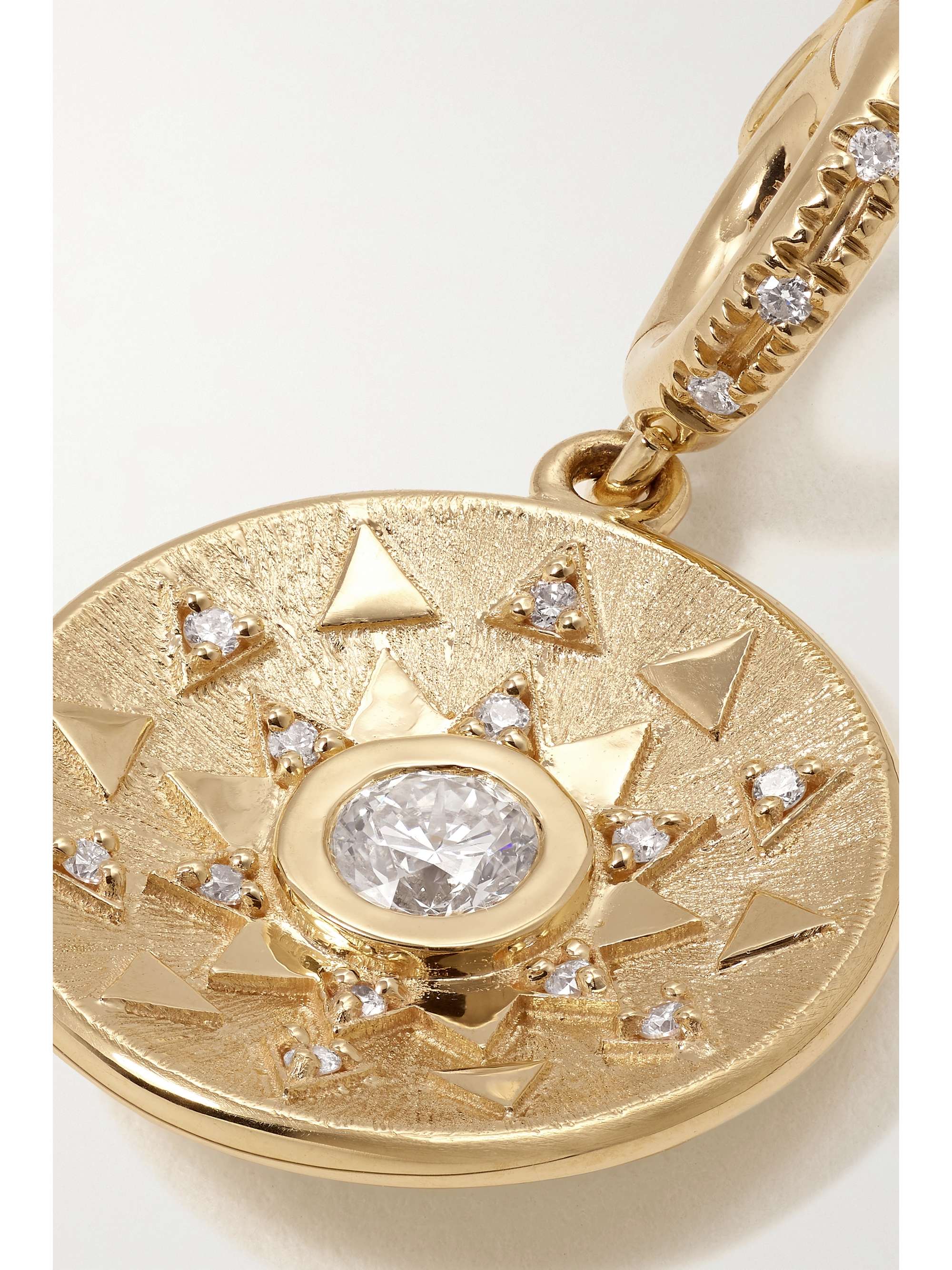 HARWELL GODFREY Mini Sun 18-karat gold diamond pendant