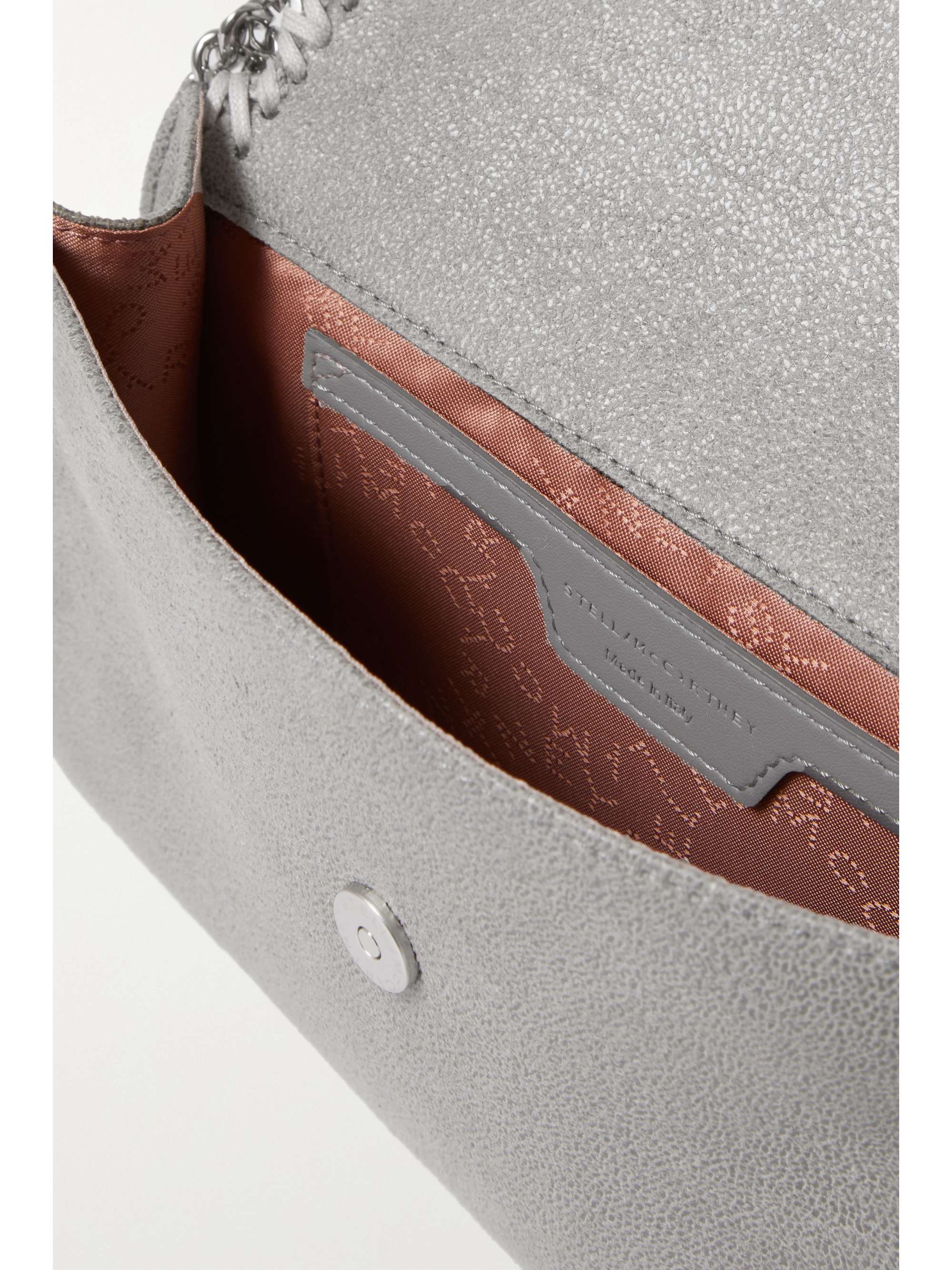 STELLA MCCARTNEY The Falabella mini faux brushed-leather shoulder bag