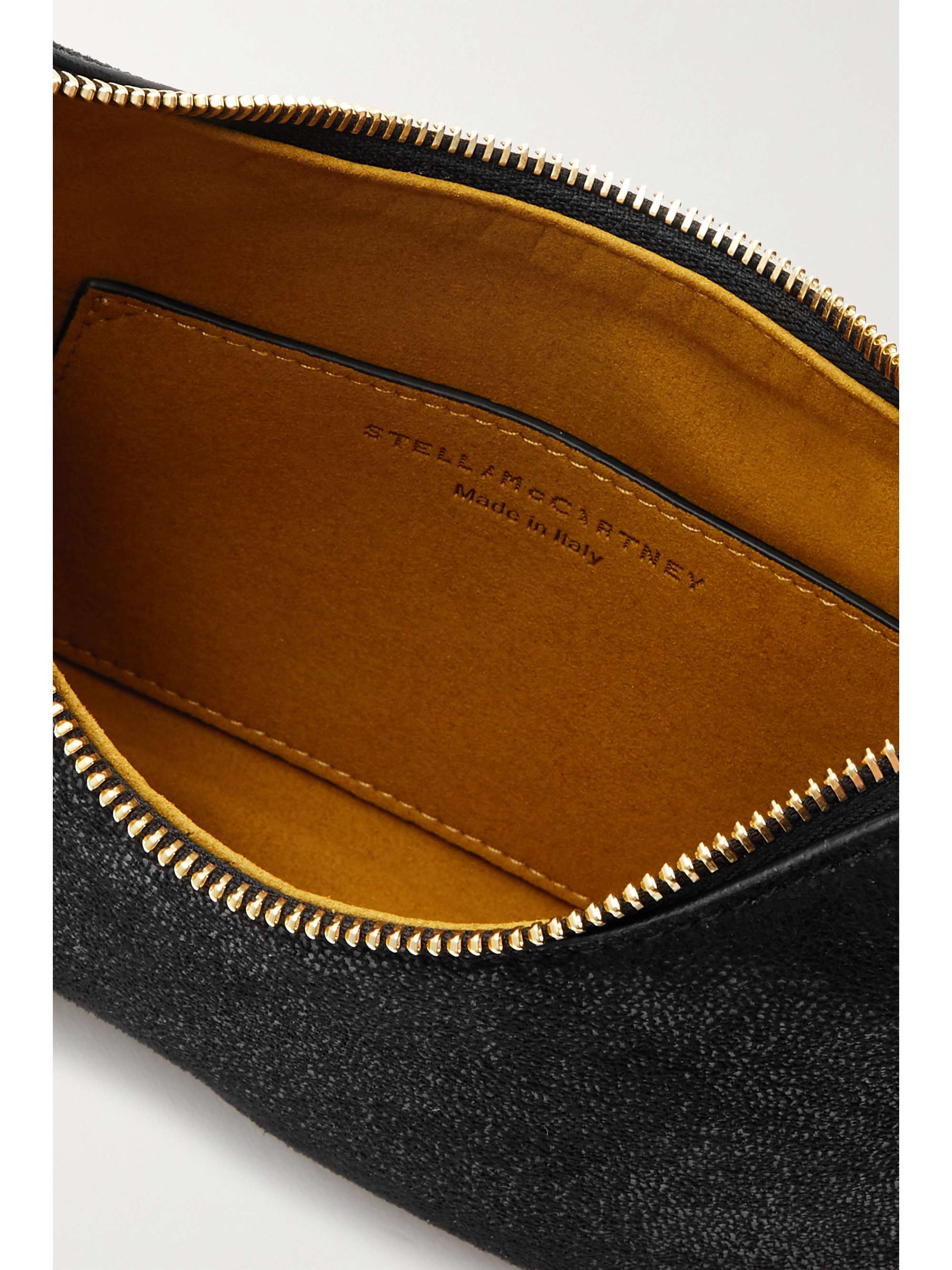 STELLA MCCARTNEY The Falabella Zip mini vegetarian brushed-leather shoulder bag